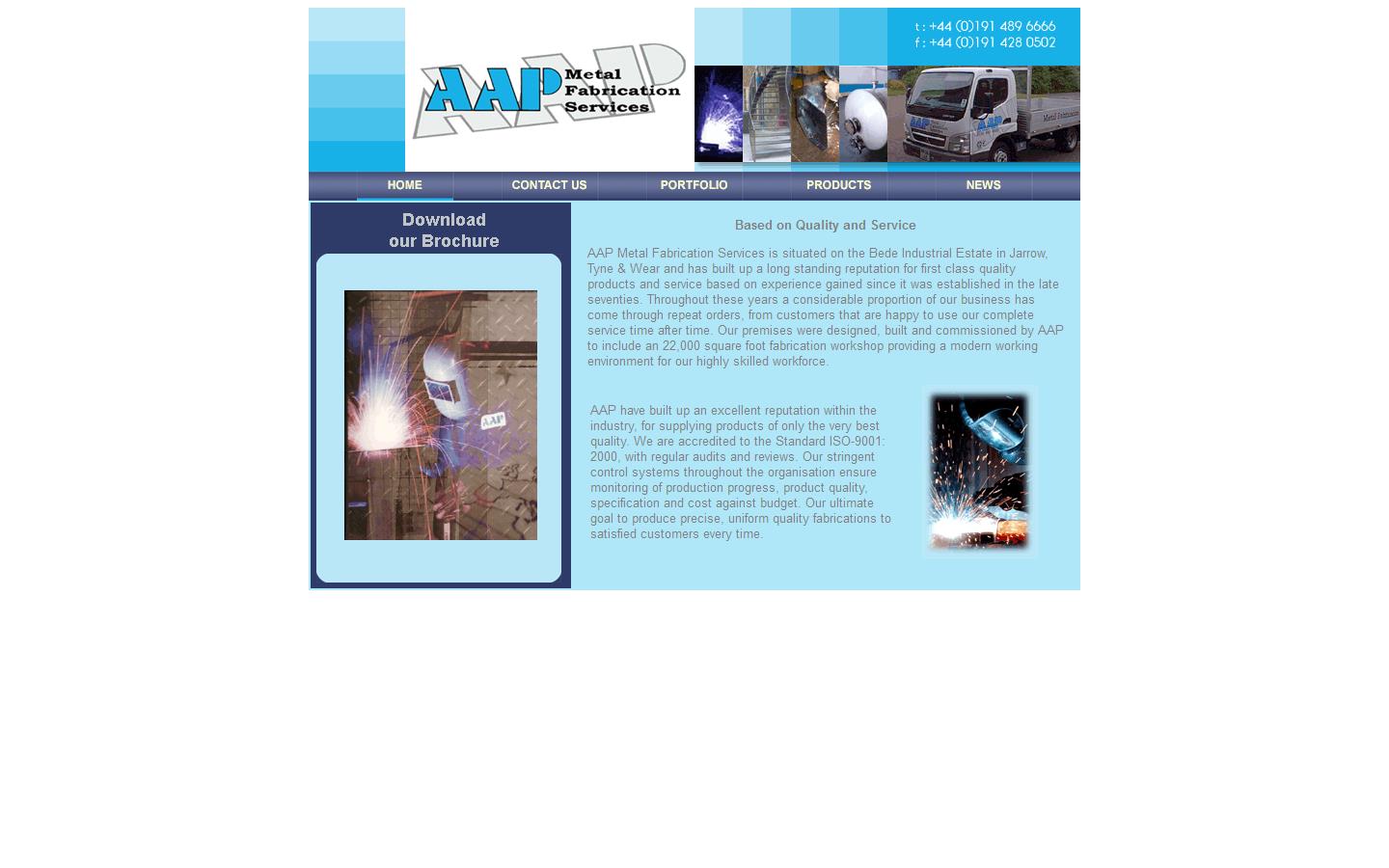 A A P Metal Fabrications Services Ltd Website