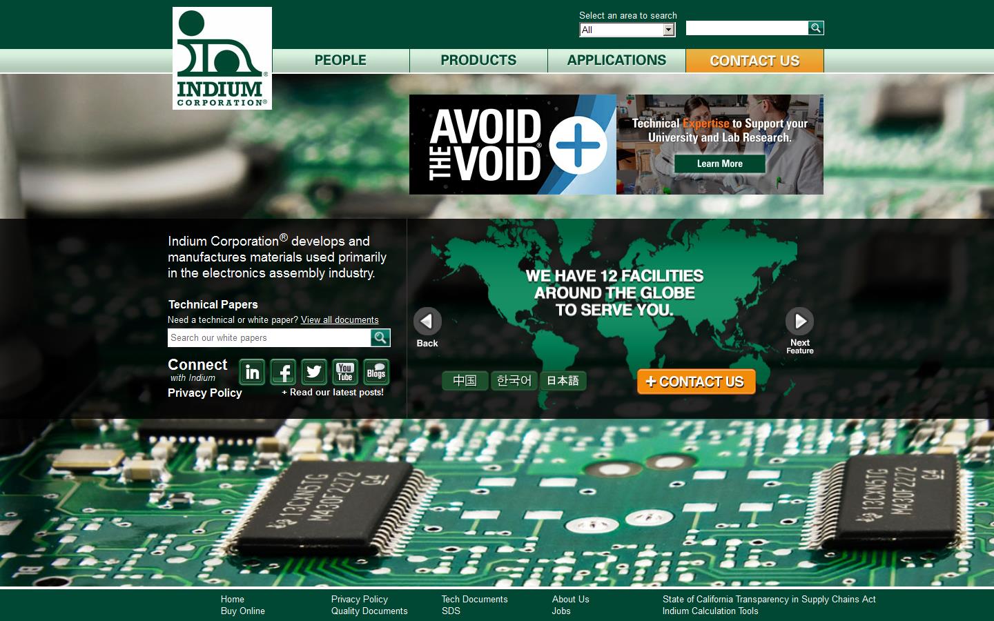 Indium Corporation Website