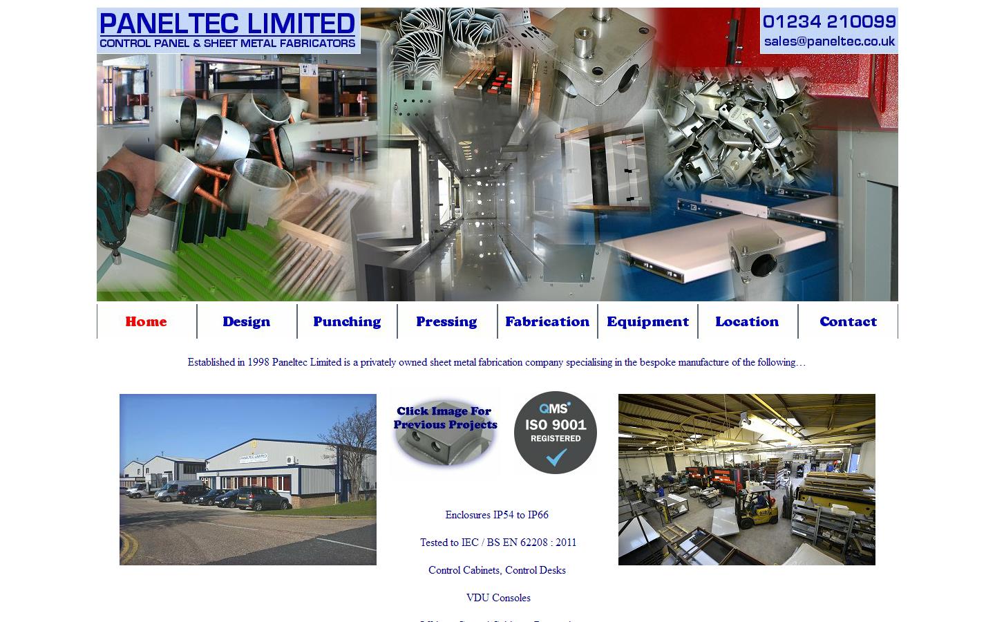 Paneltec Ltd Website