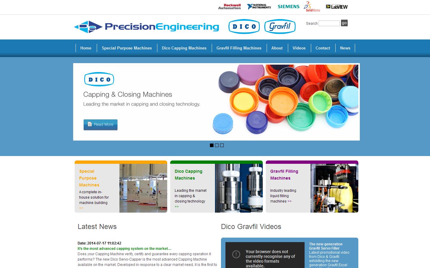 Precision Engineering Website