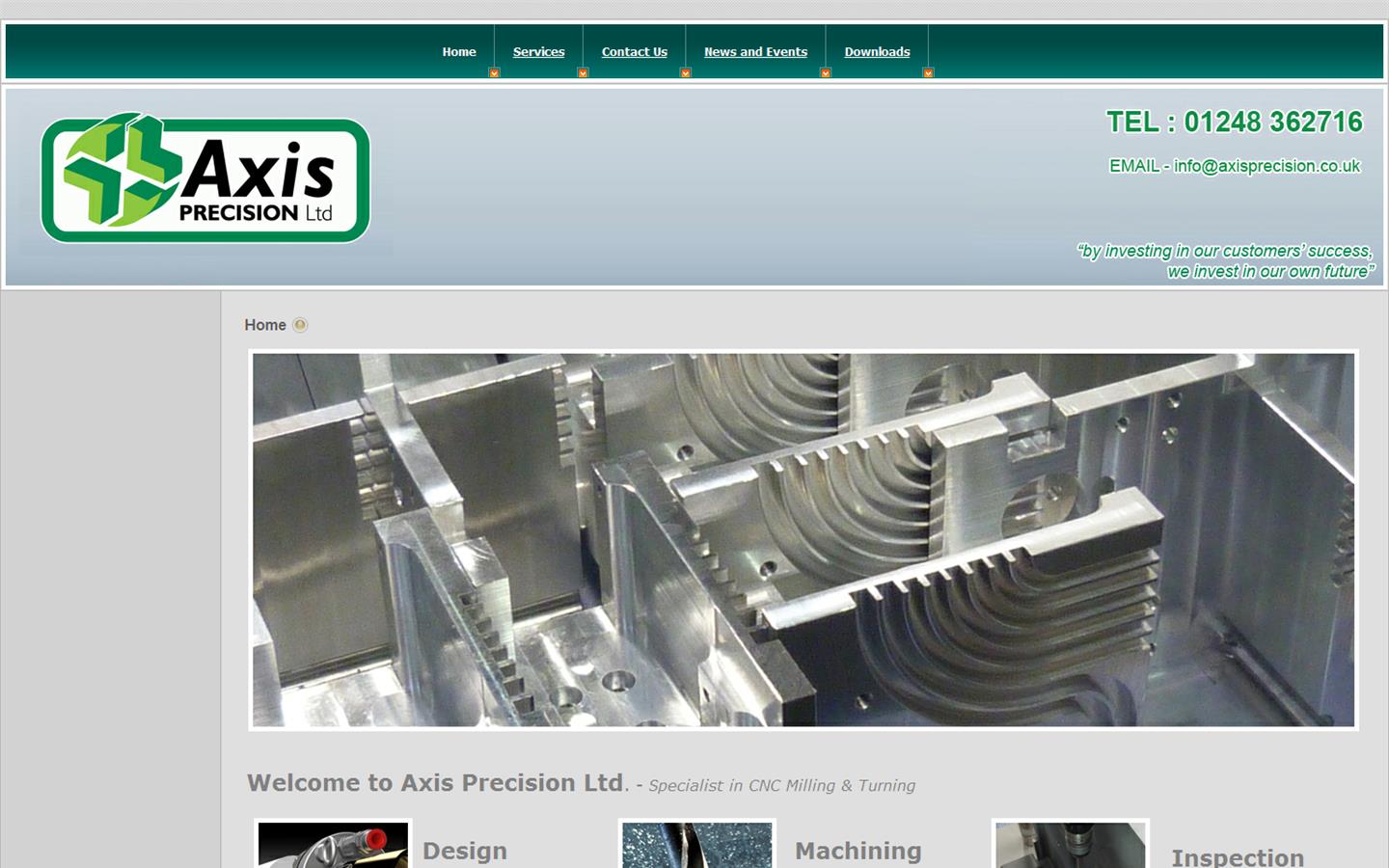 Axis Precision Ltd Website