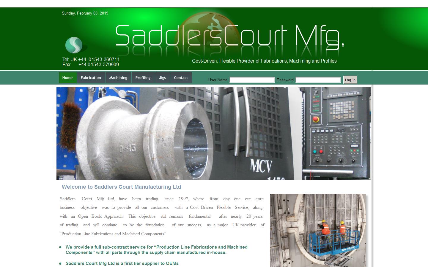 Saddlers Court M F G Ltd Website