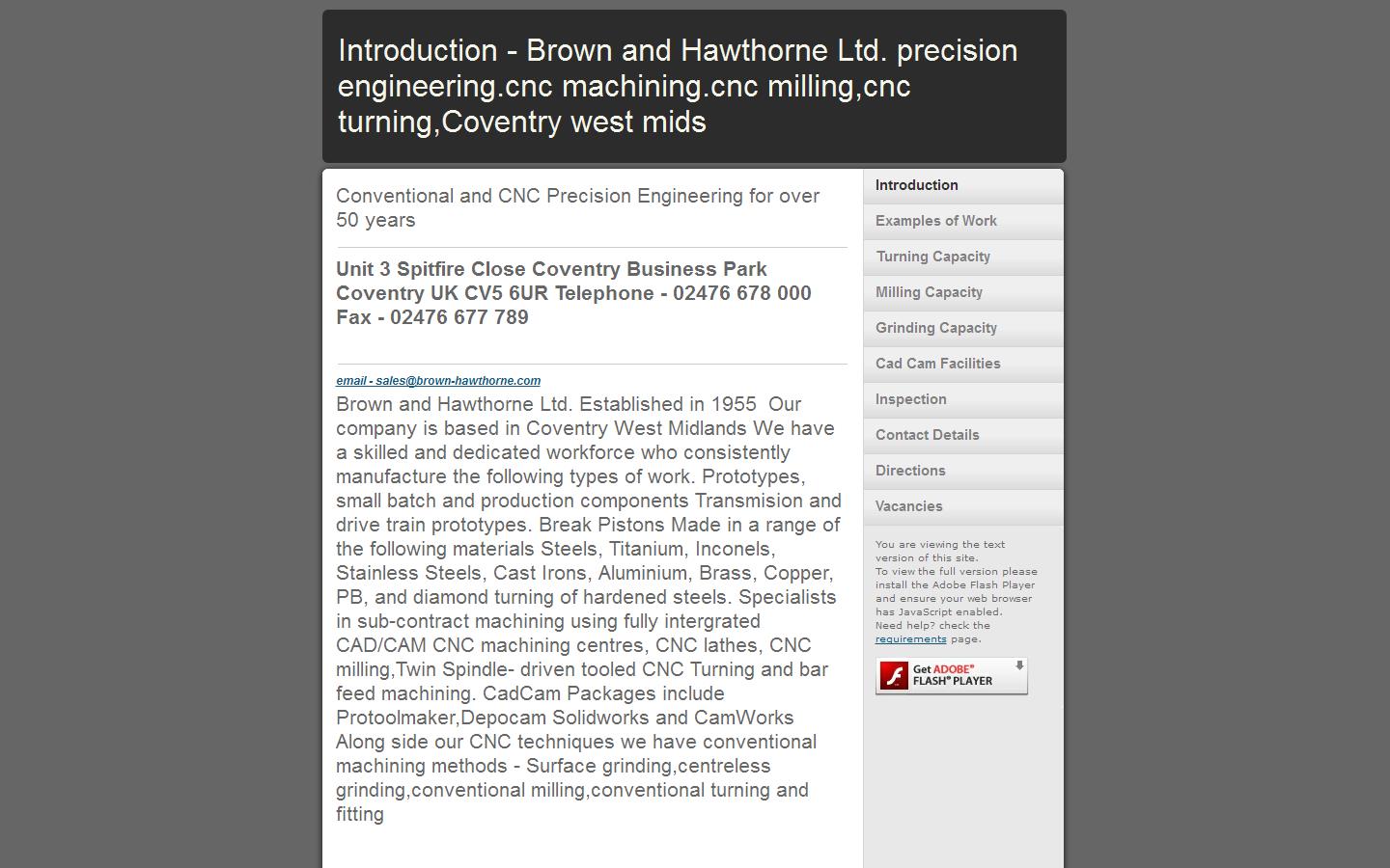 Brown & Hawthorne Website