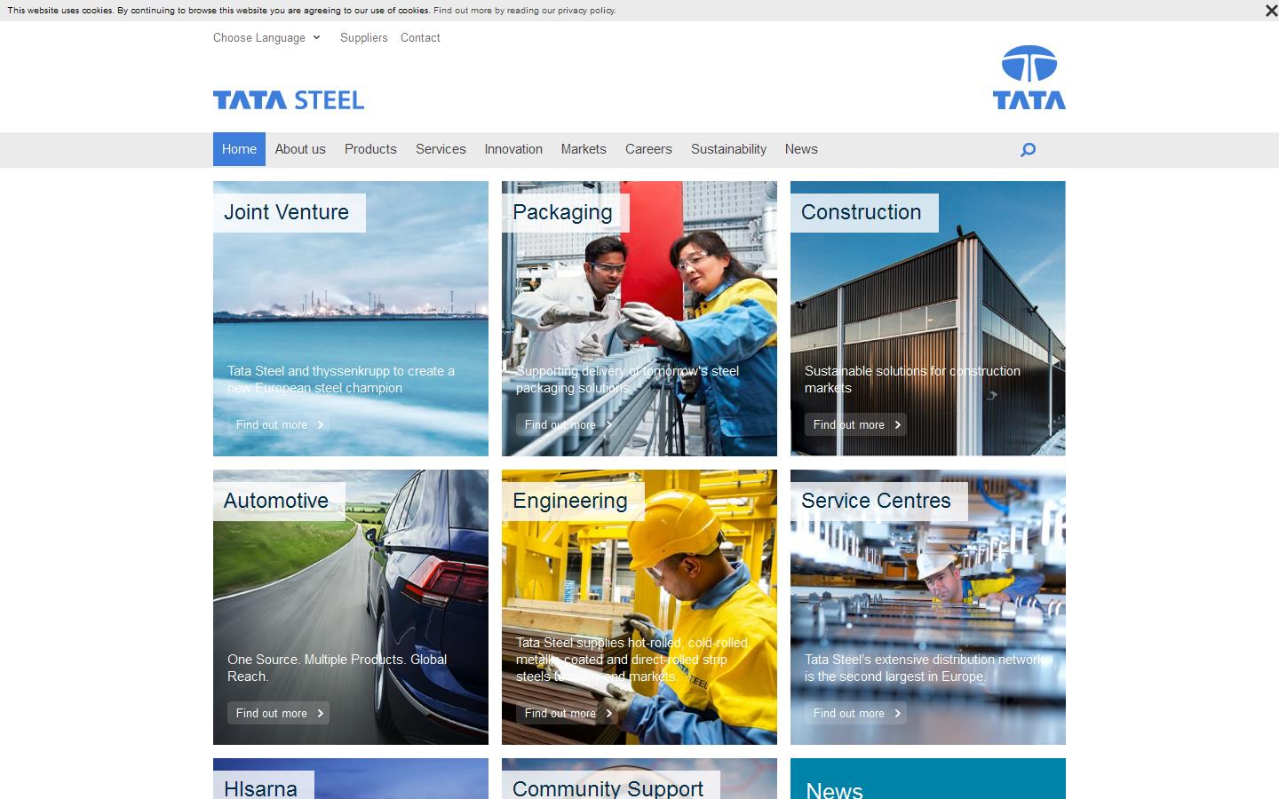 Tata Steel UK Ltd Website
