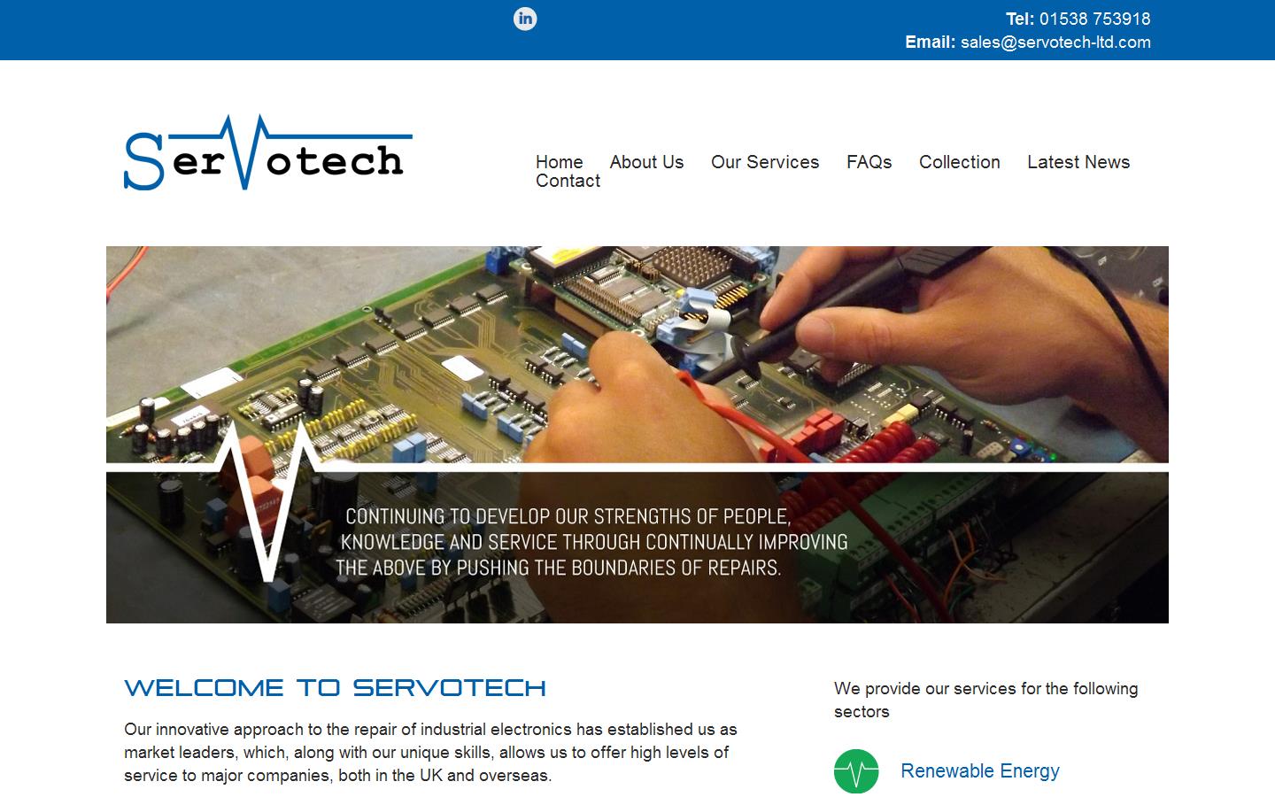Servotech Website