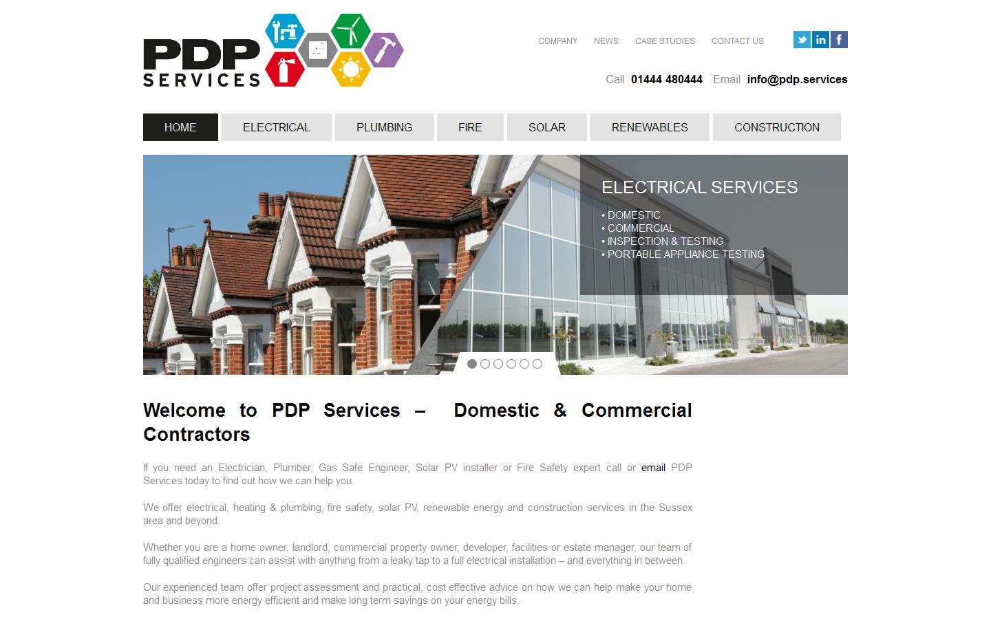 P D P Electrical Services Website