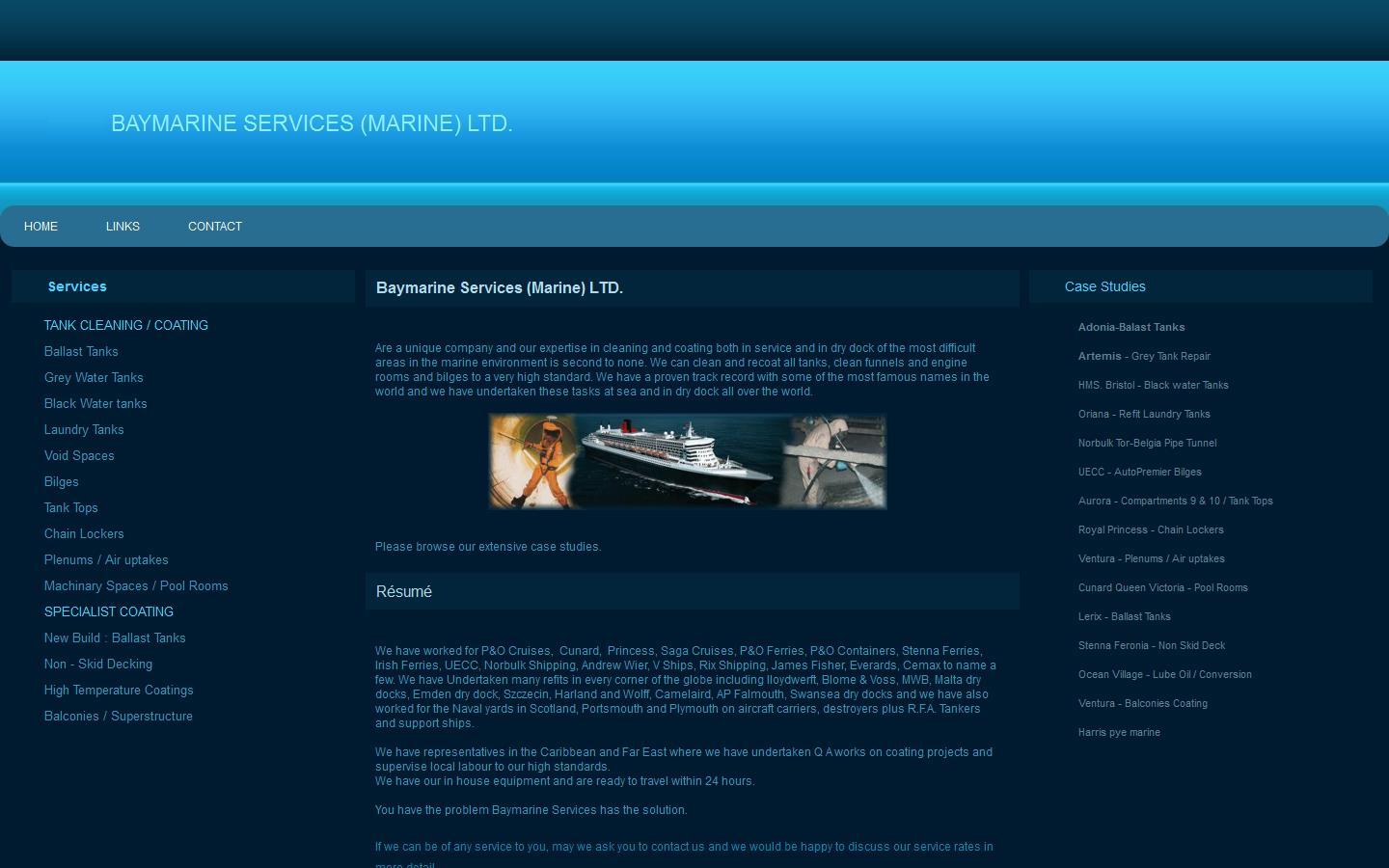 Baymarine Services Ltd Website