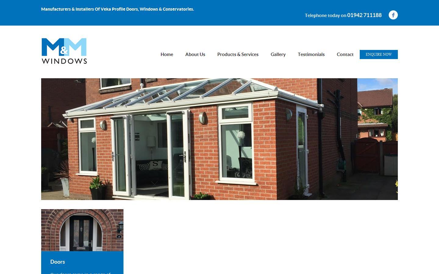 M & M Windows Website