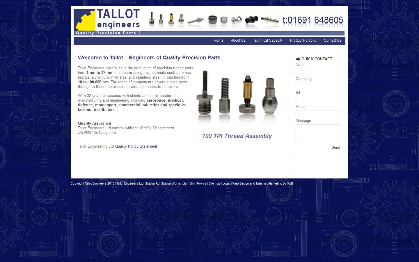 Tallot Engineers Website