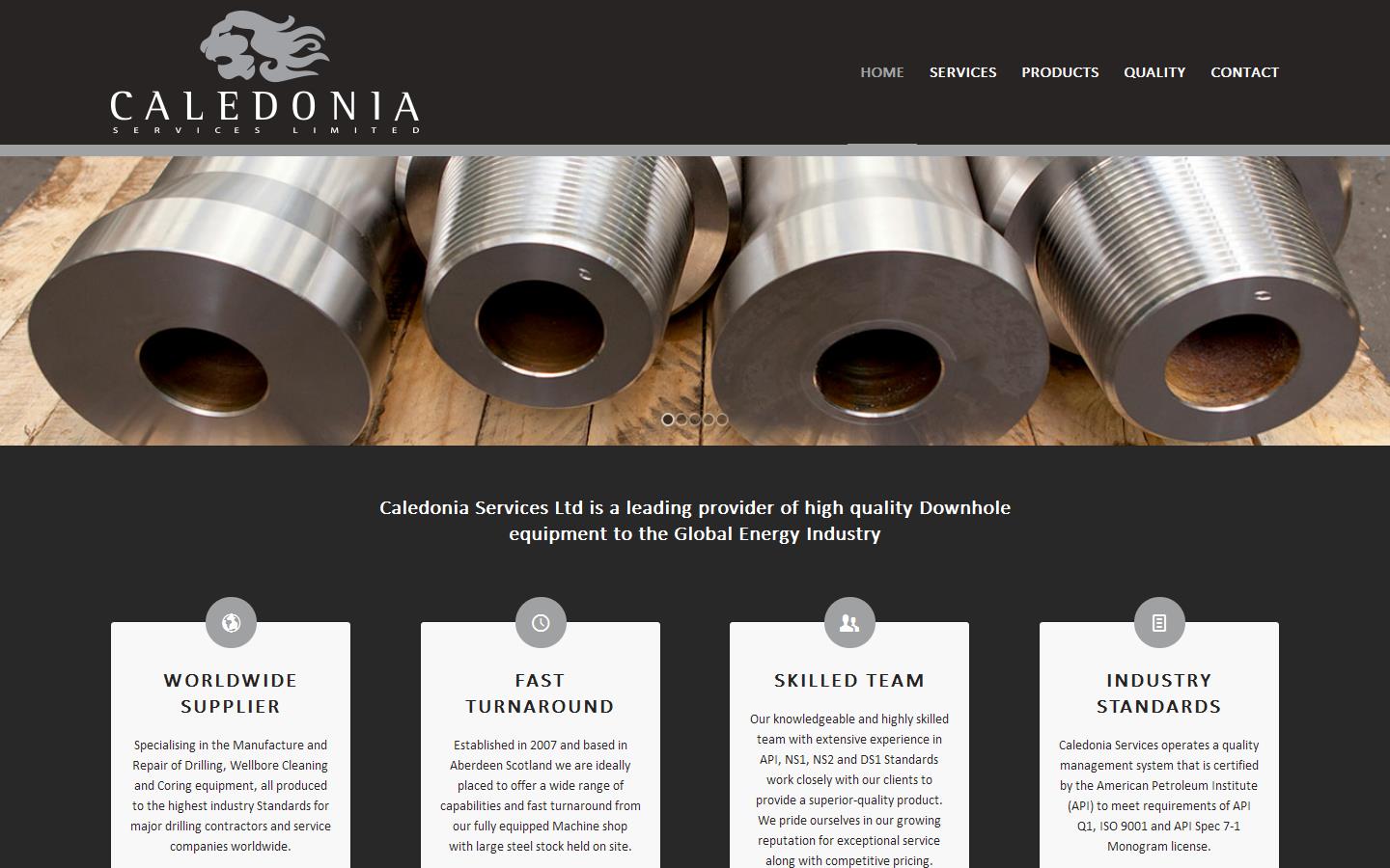 Caledonia Services Ltd Website