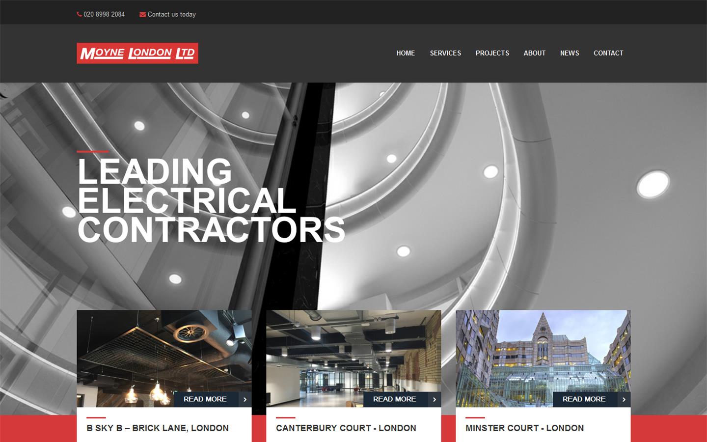 Moyne London Ltd Website