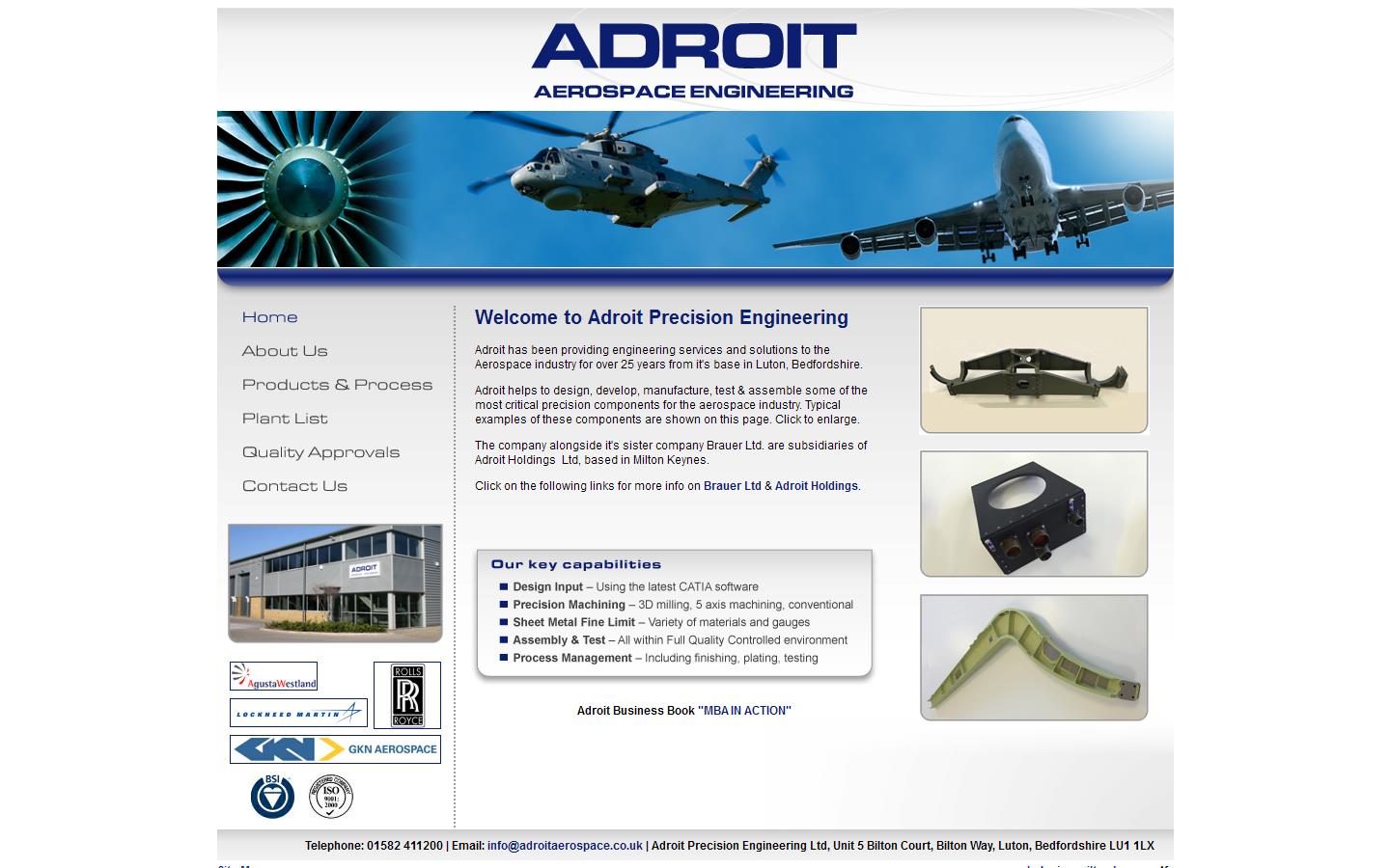 Adroit Precision Website