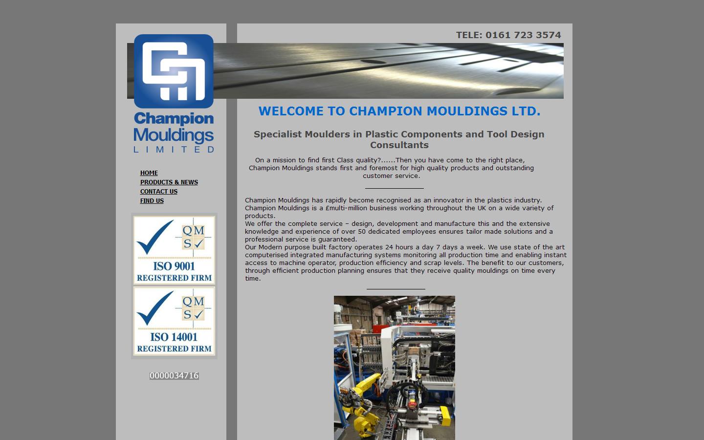 Champion Mouldings Ltd Website