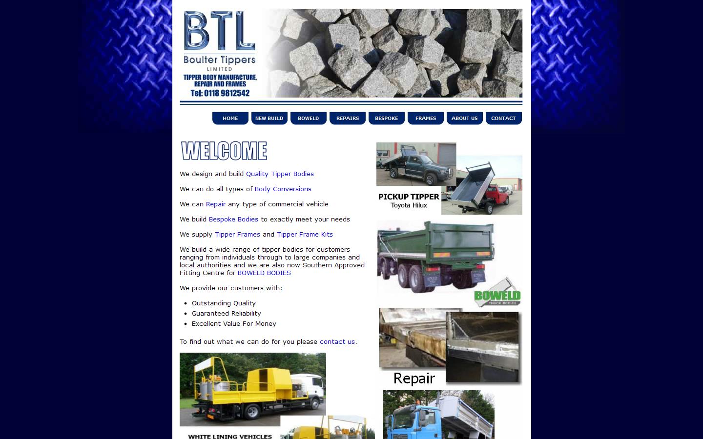 Boulter Tippers Website