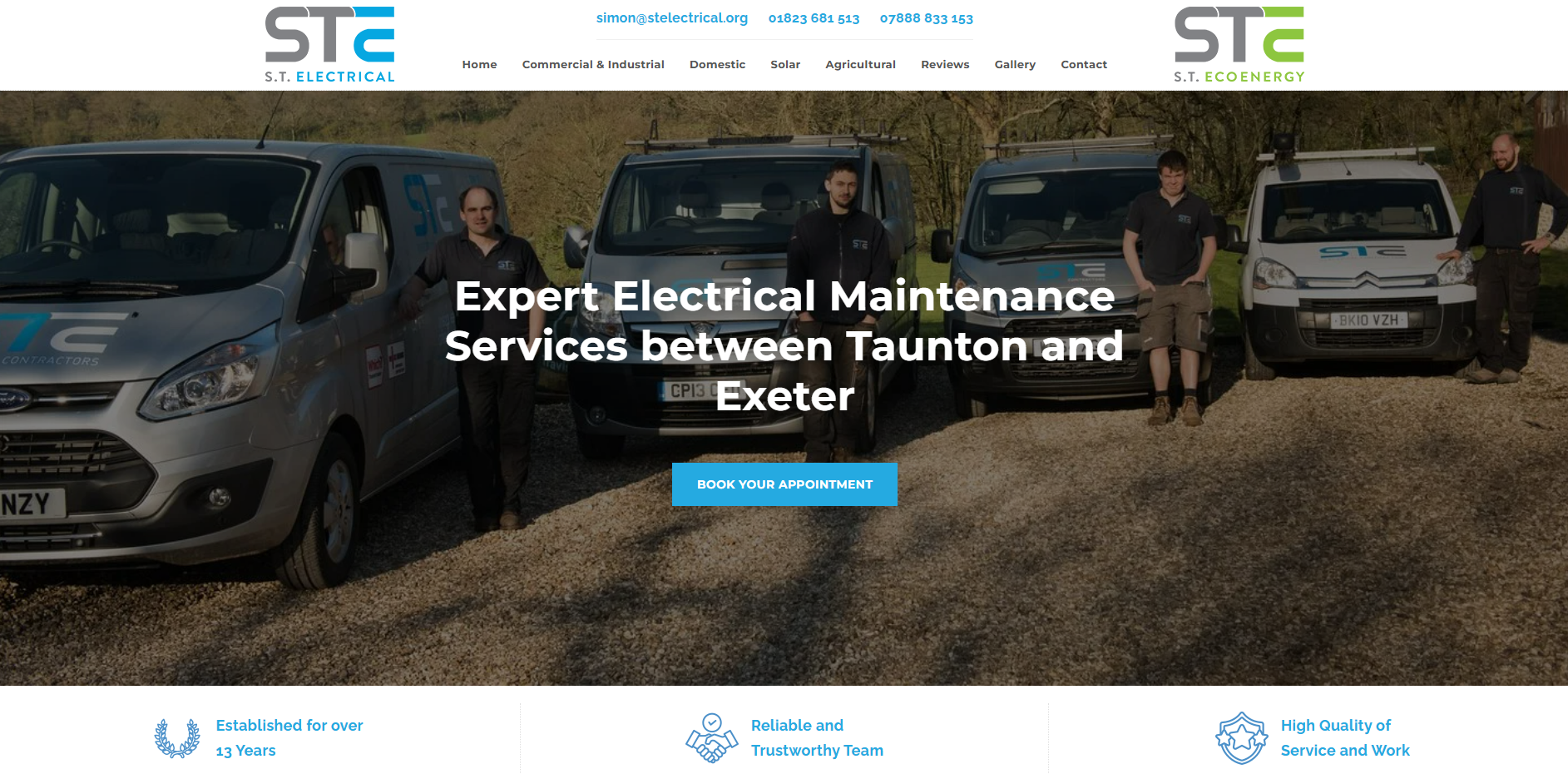S T Electrical SW Ltd Website