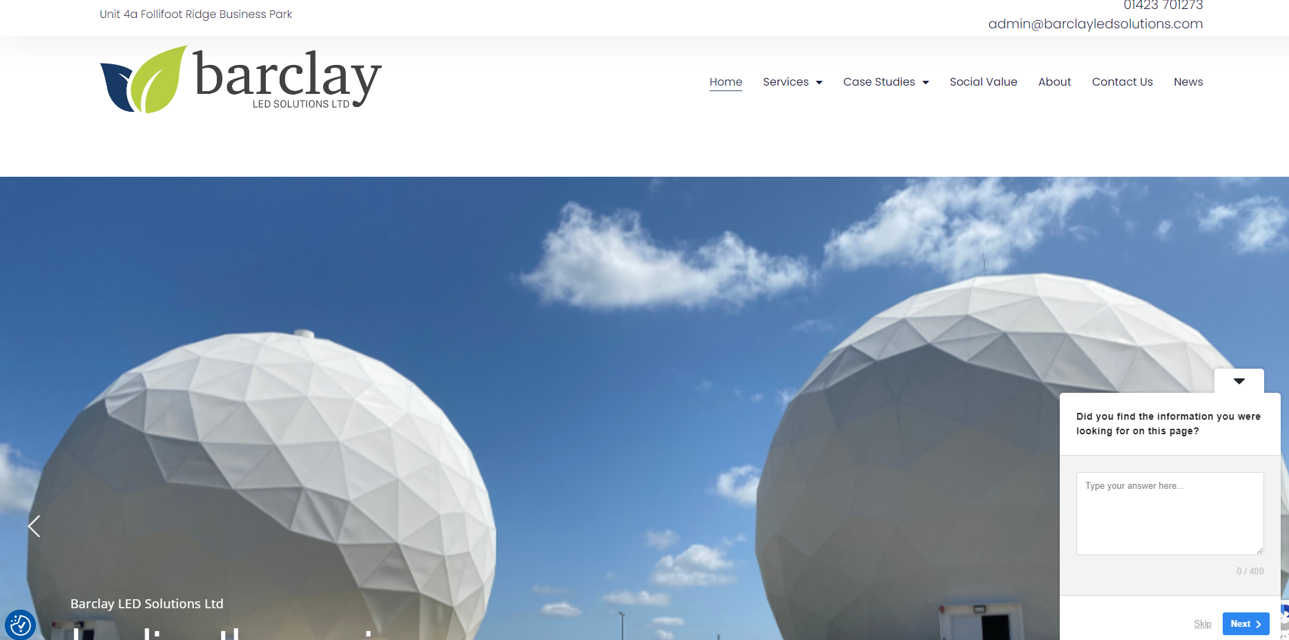 Barclay Led Solutions Ltd Website