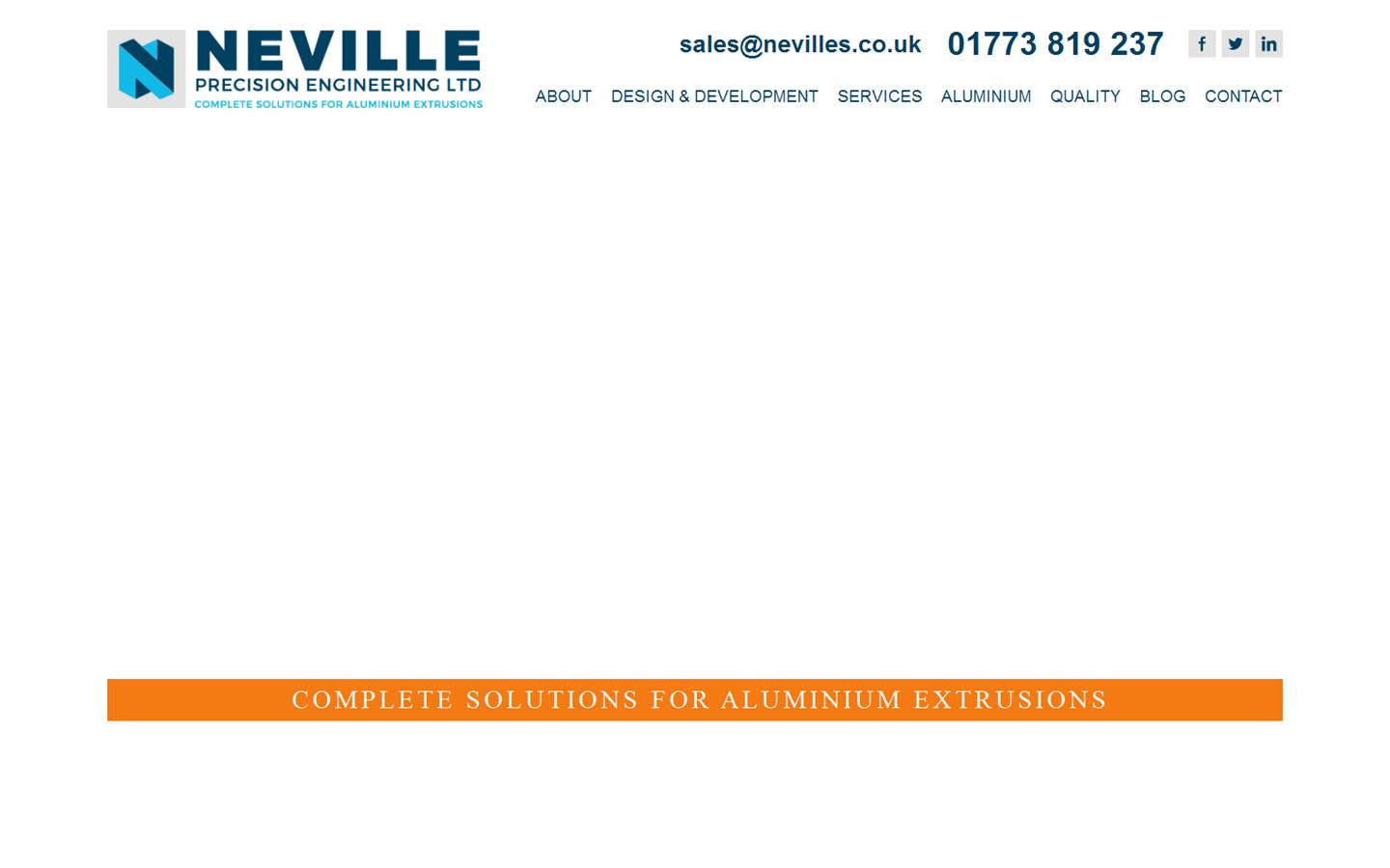 Neville Precision Engineers Ltd Website