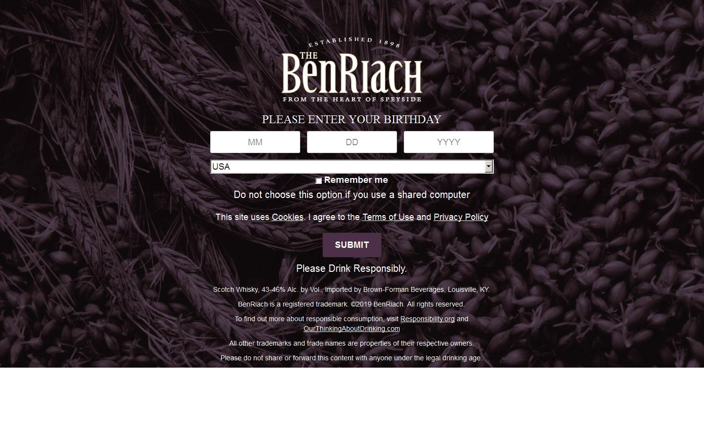 The Benriach Distillery Co. Ltd Website