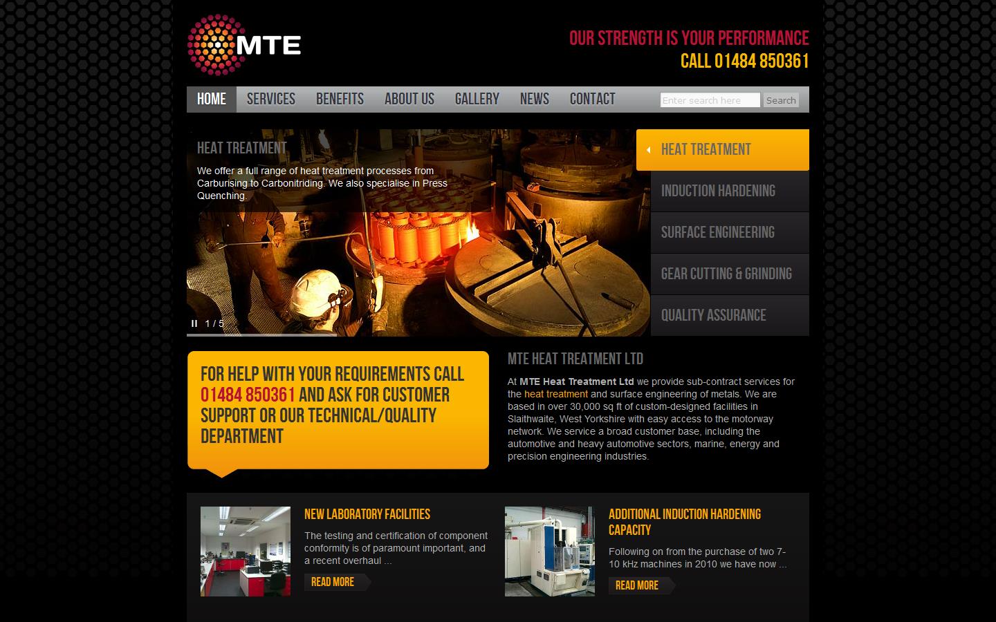 MTE Heat Treatment Ltd Website
