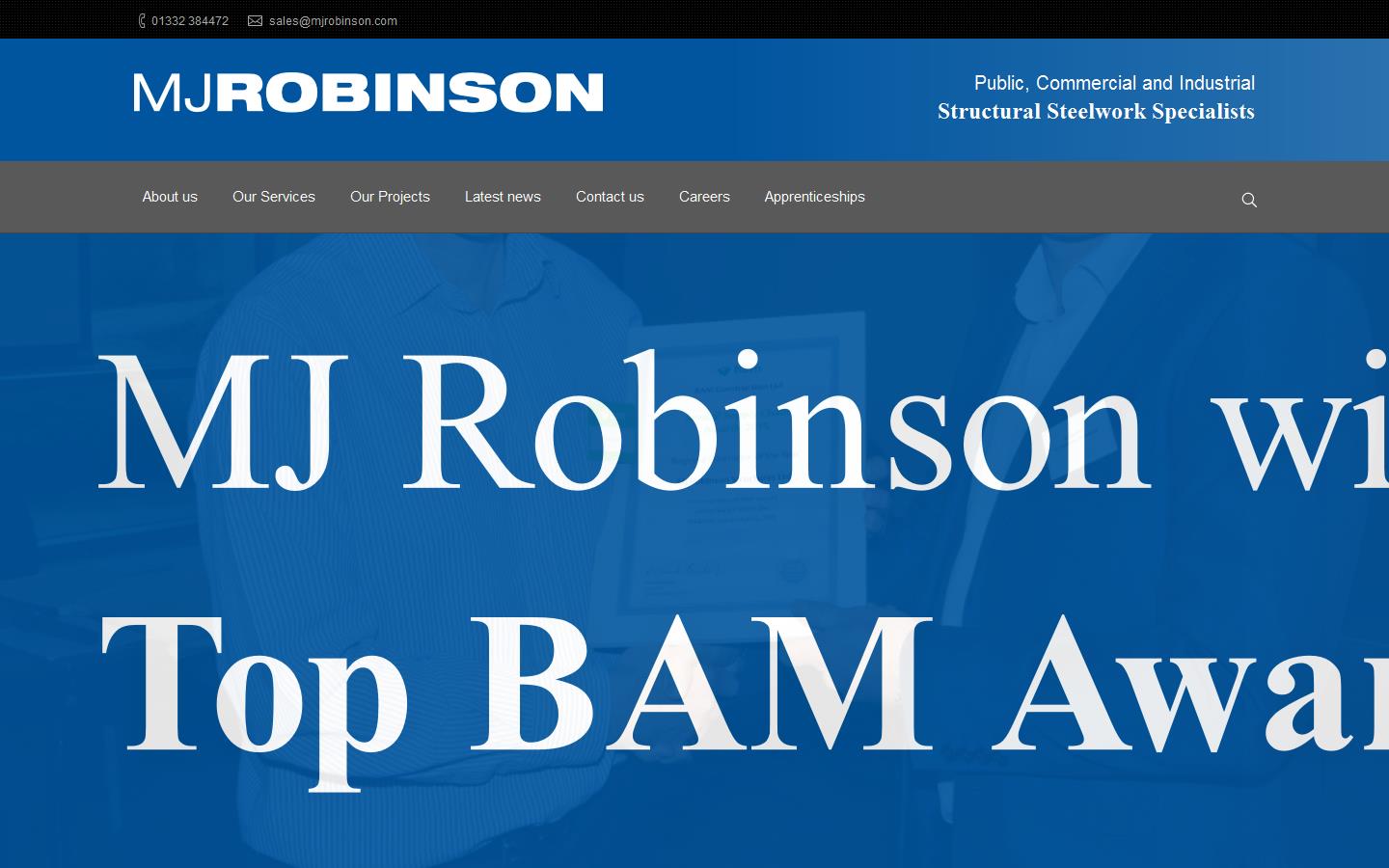 M J Robinson Structures Website