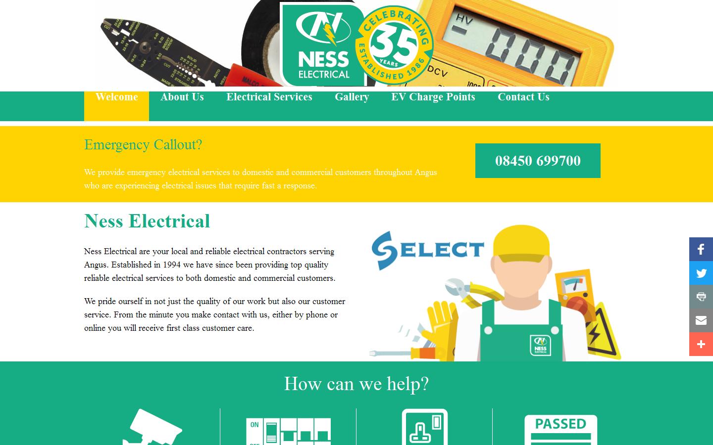 Ness Electrical Website