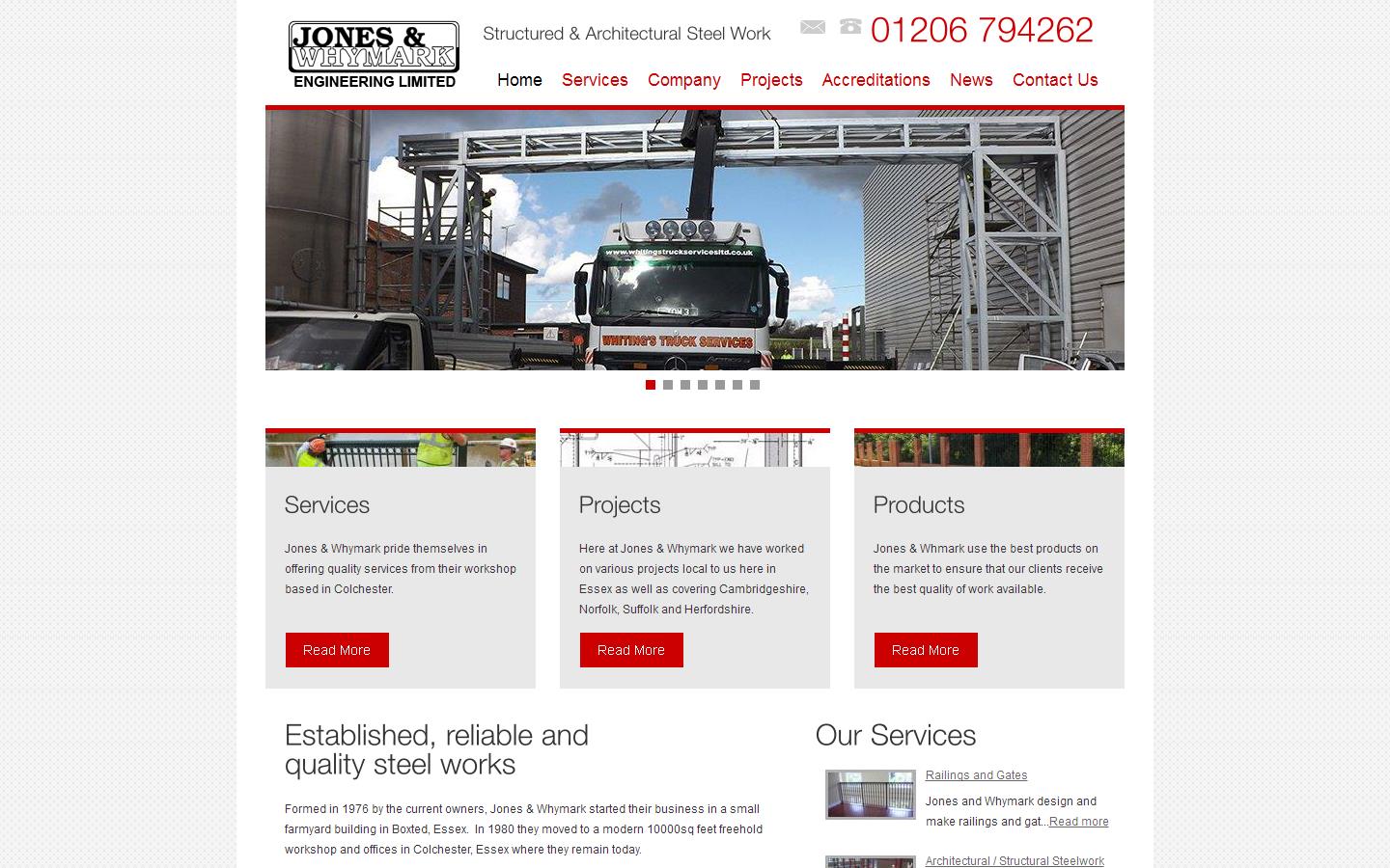 Jones & Whymark Engineering Ltd Website