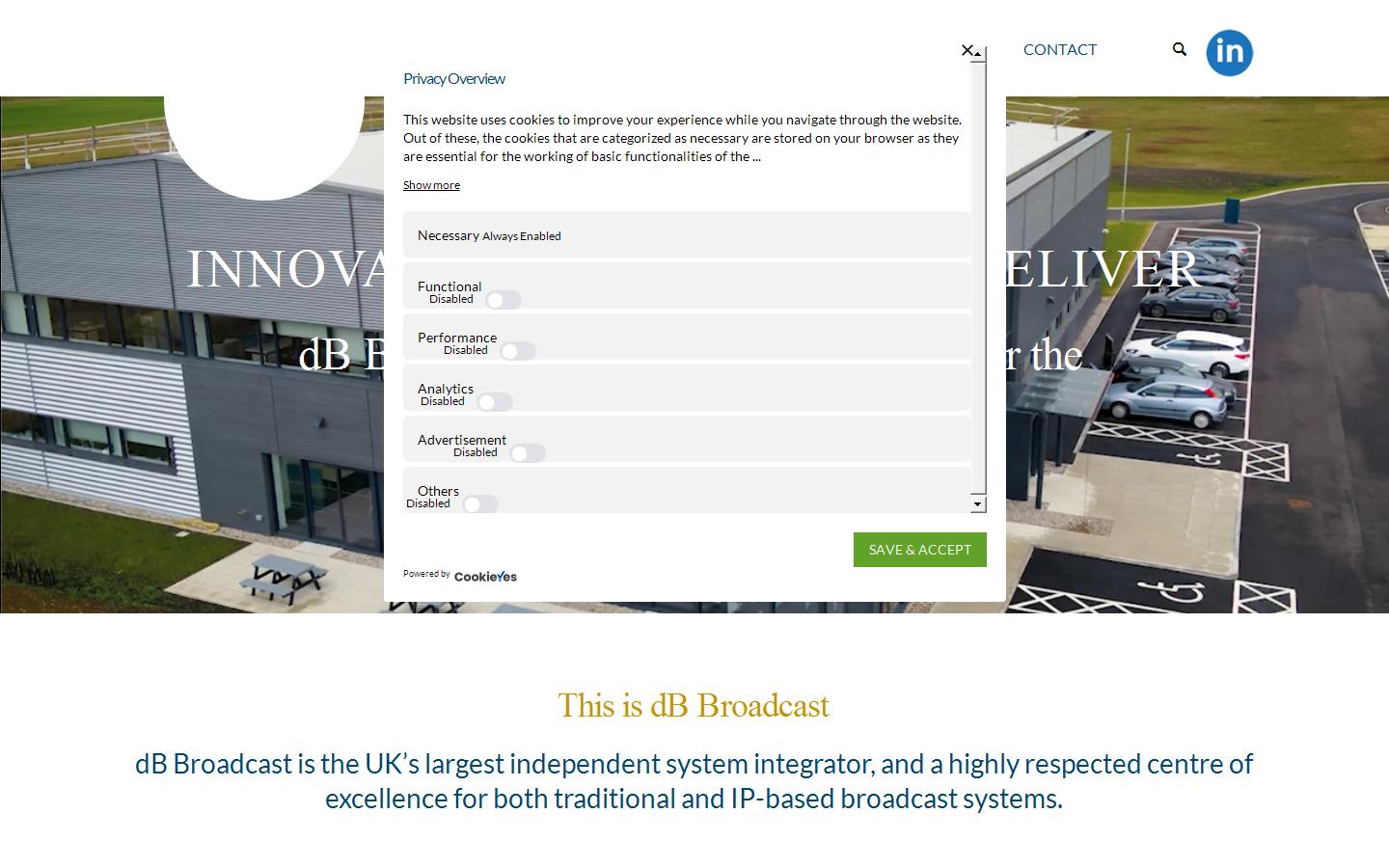 DB Broadcast Ltd Website
