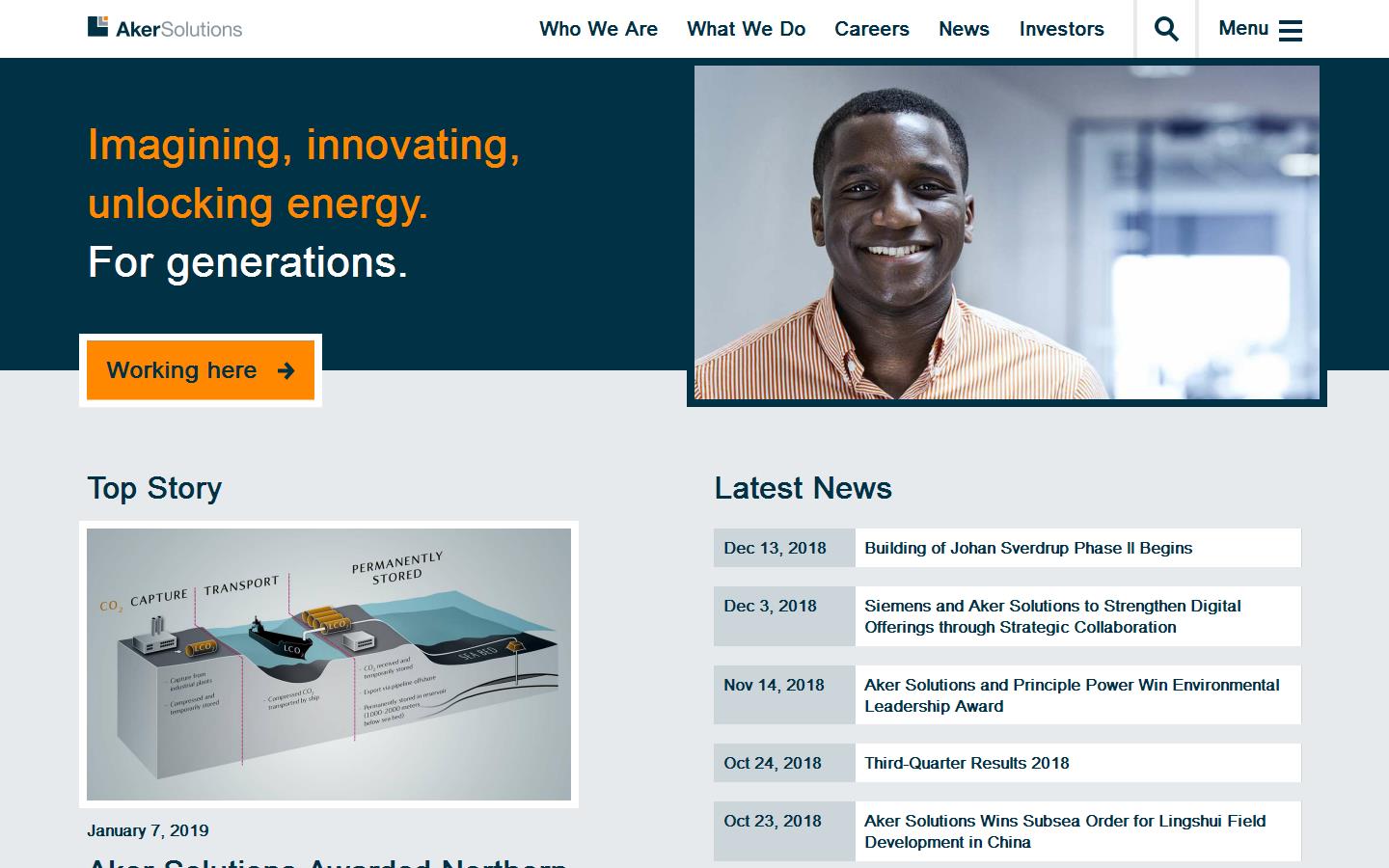 Aker Solutions Website