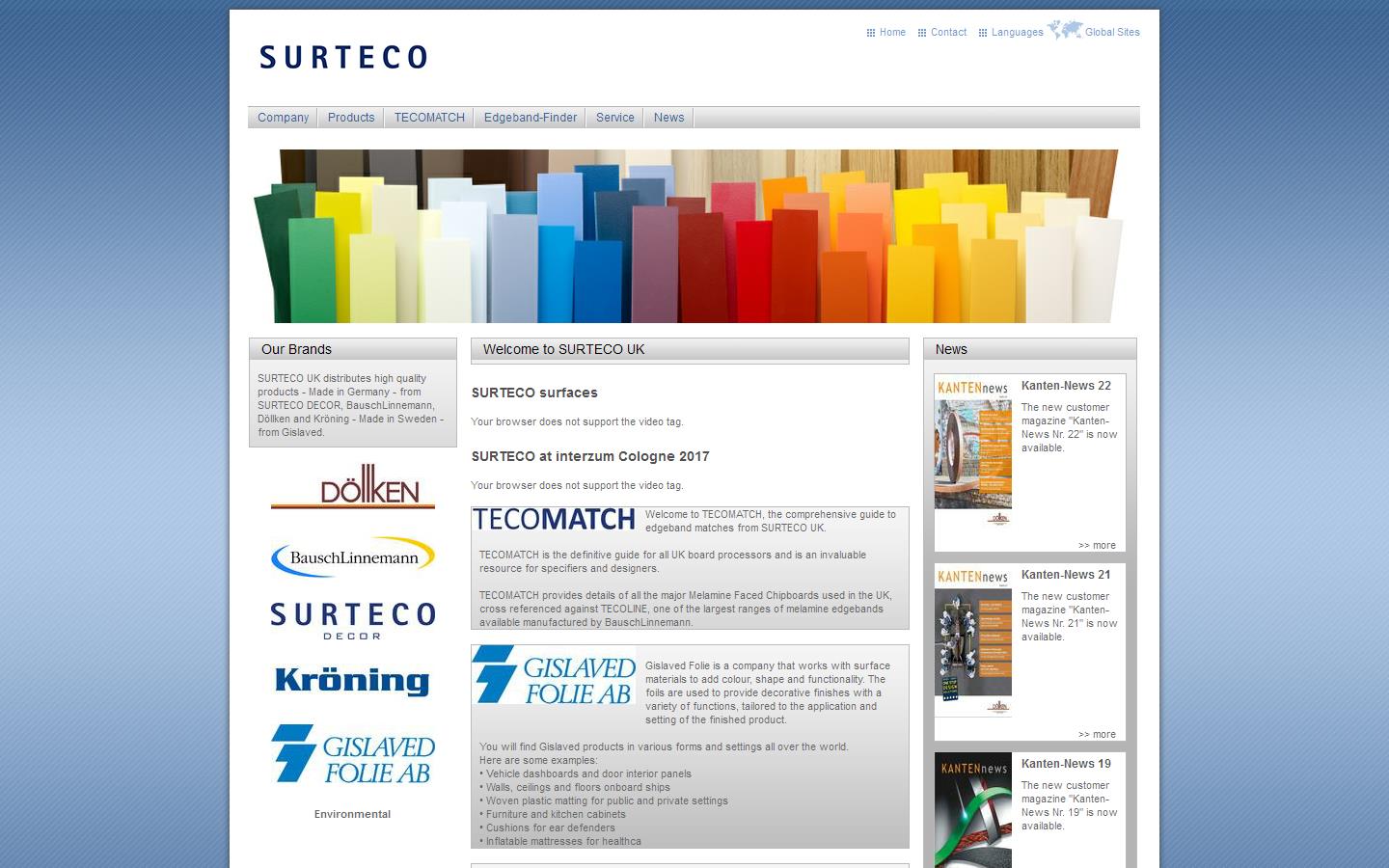 Surteco Website