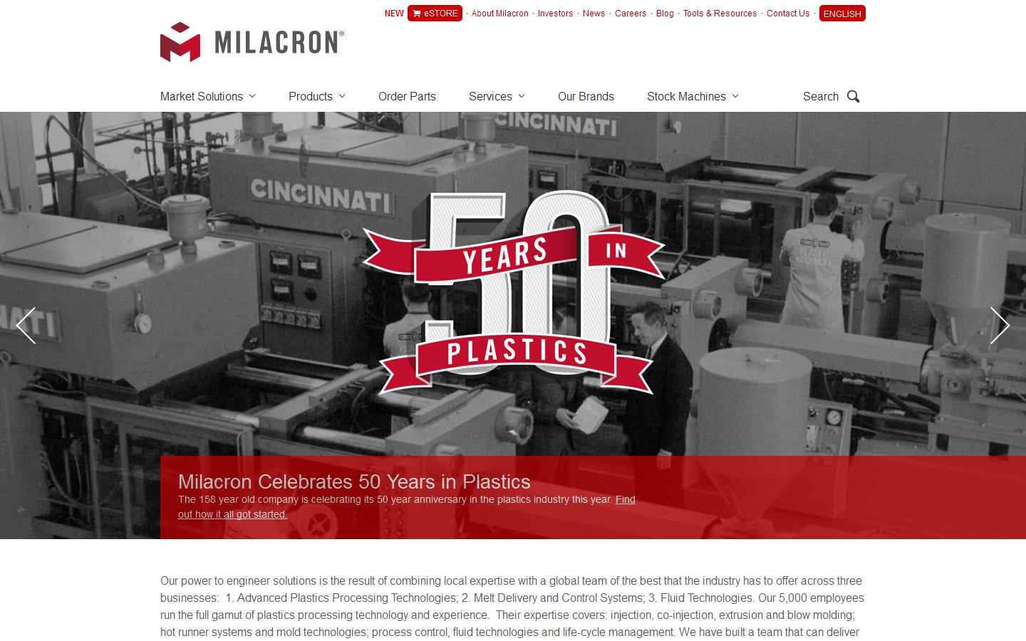 Milacron Website