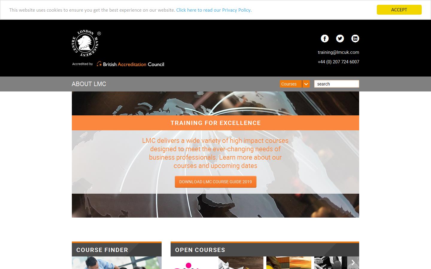 London Management Centre Plc Website