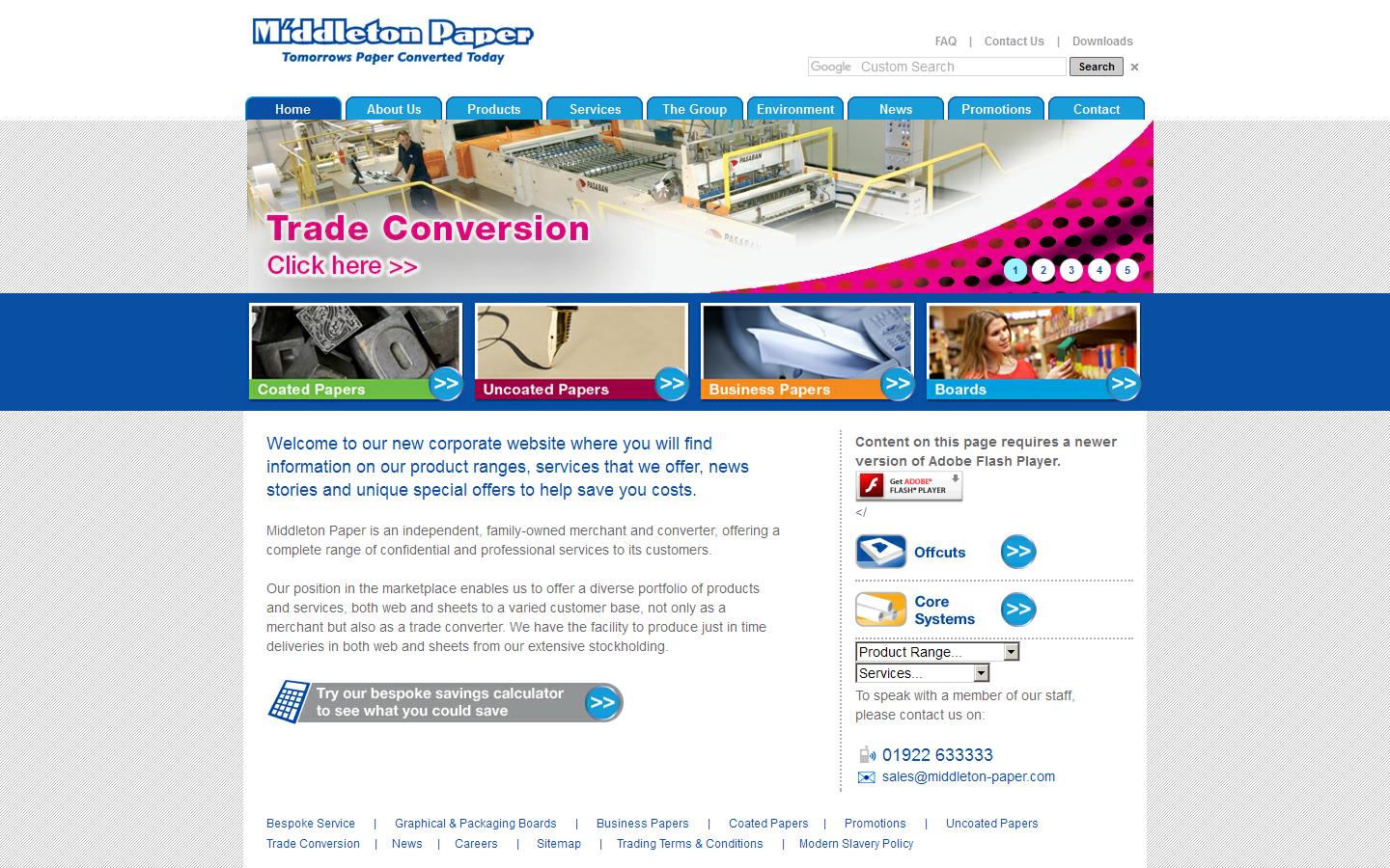 Middleton Paper Website