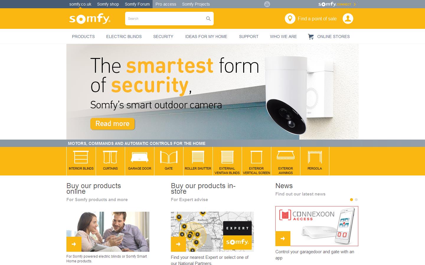 Somfy Website