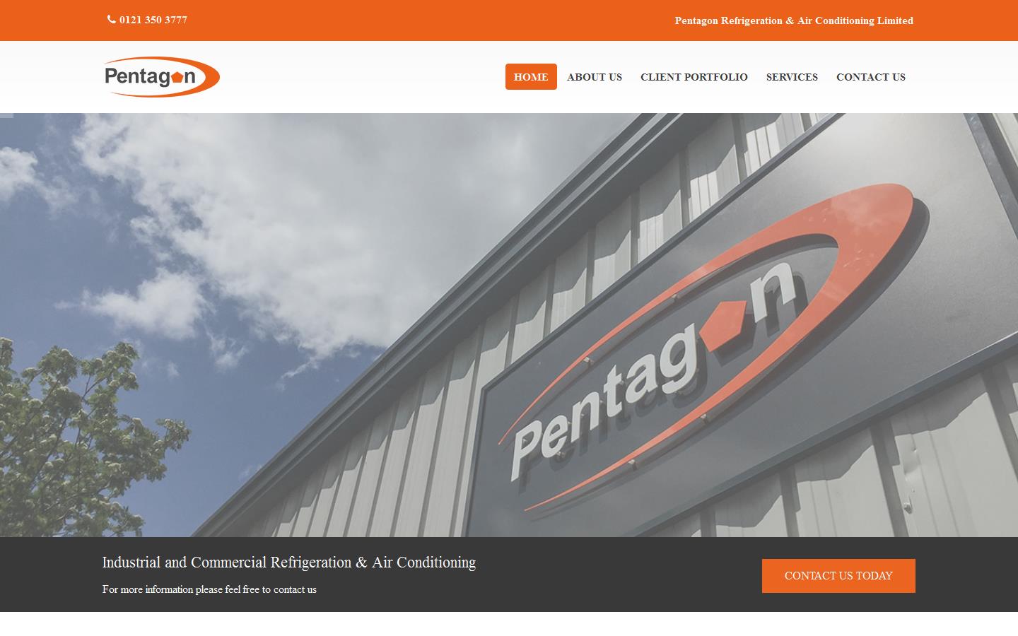 Pentagon Refrigeration & Air Conditioning Ltd Website
