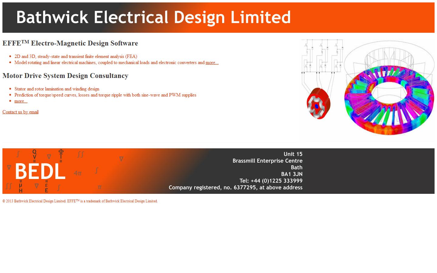 Bathwick Electrical Design Ltd Website