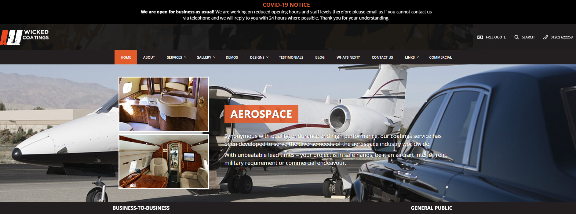 Wicked Coatings Website