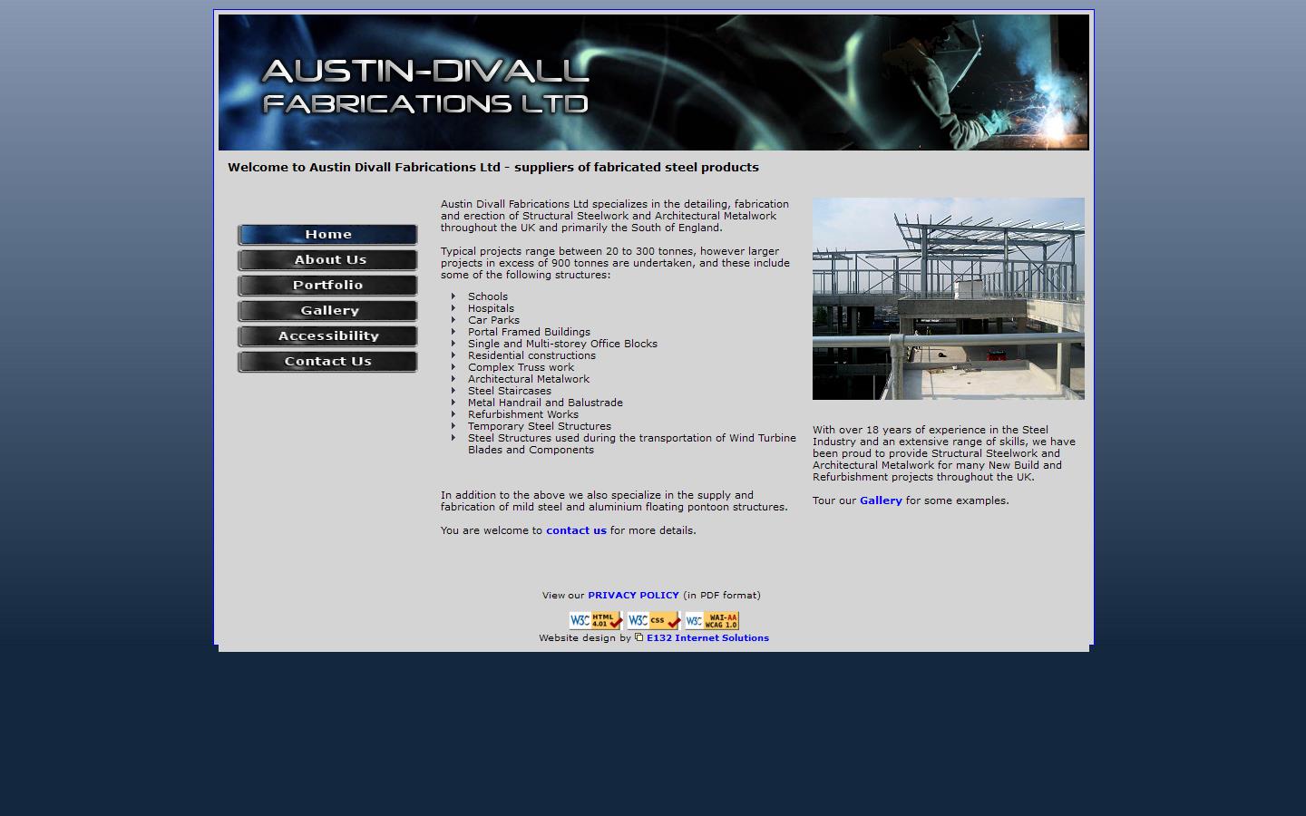 Austin-divall Fabrications Ltd Website