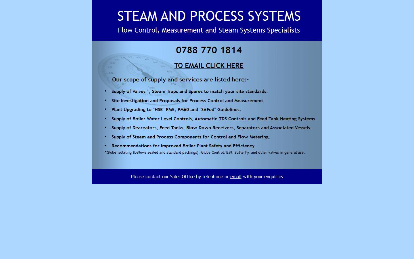 Steam & Process Systems Website