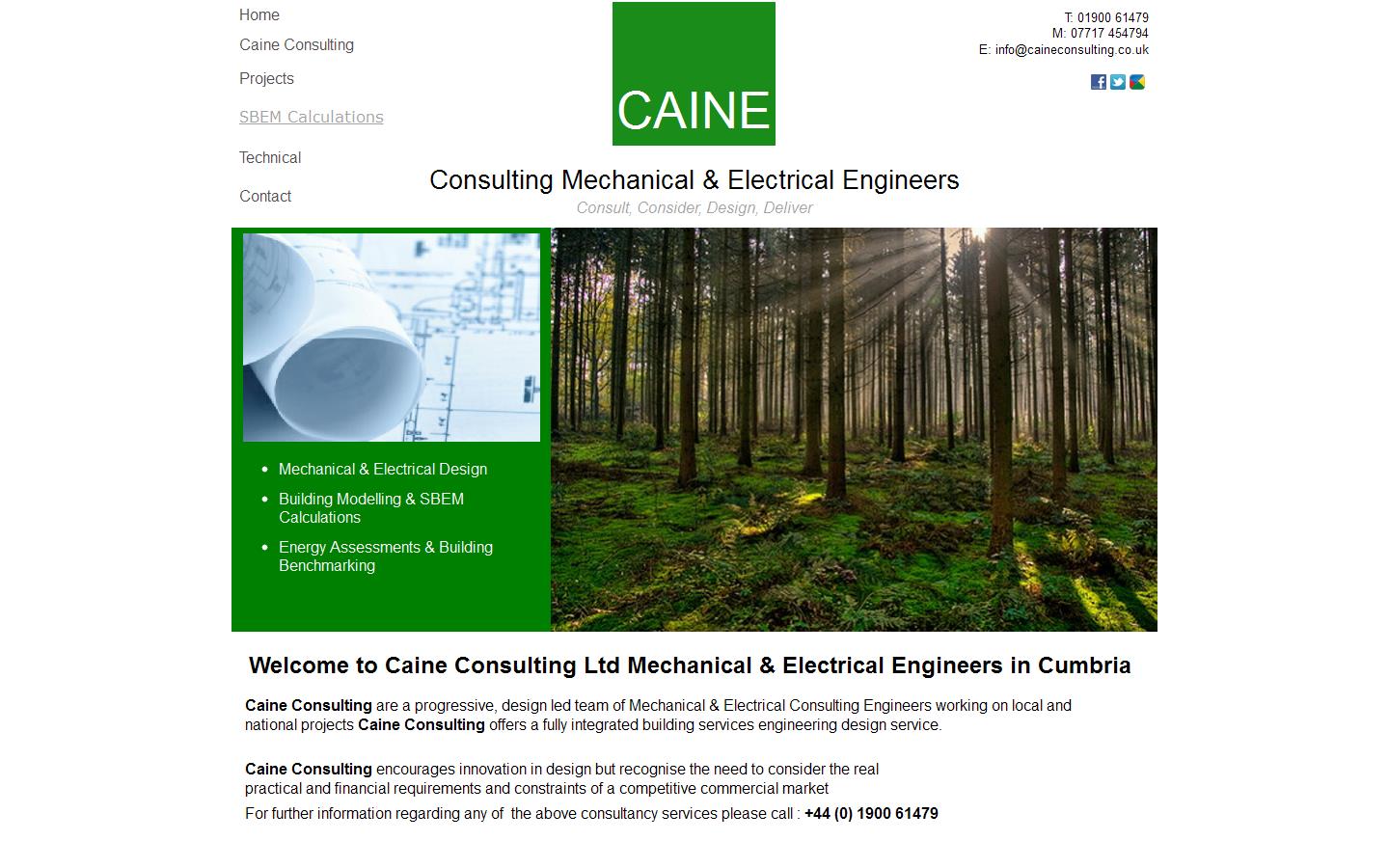 Caine Consulting Engineers Ltd Website