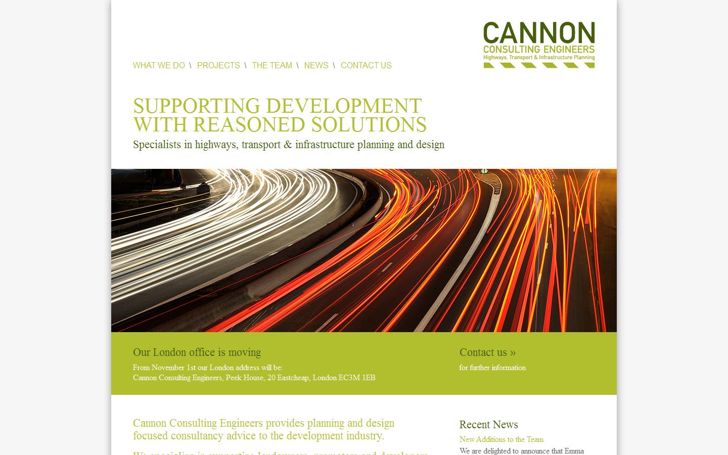 Cannon Consulting Engineers Website