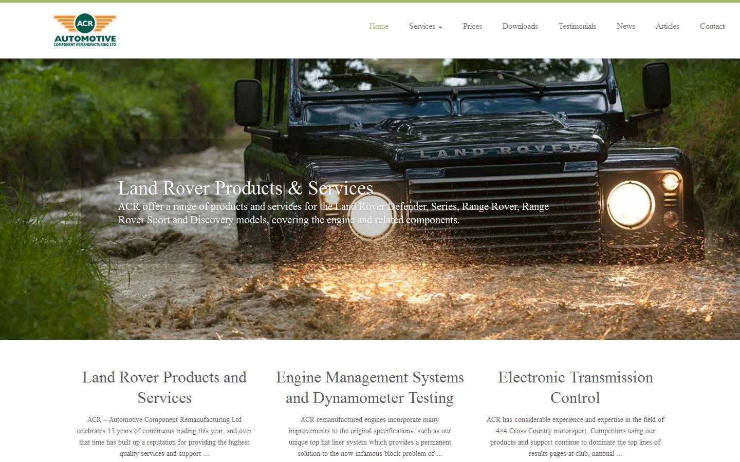 Automotive Component Remanufacturing Ltd Website
