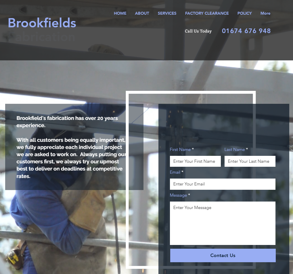 Brookfields Website