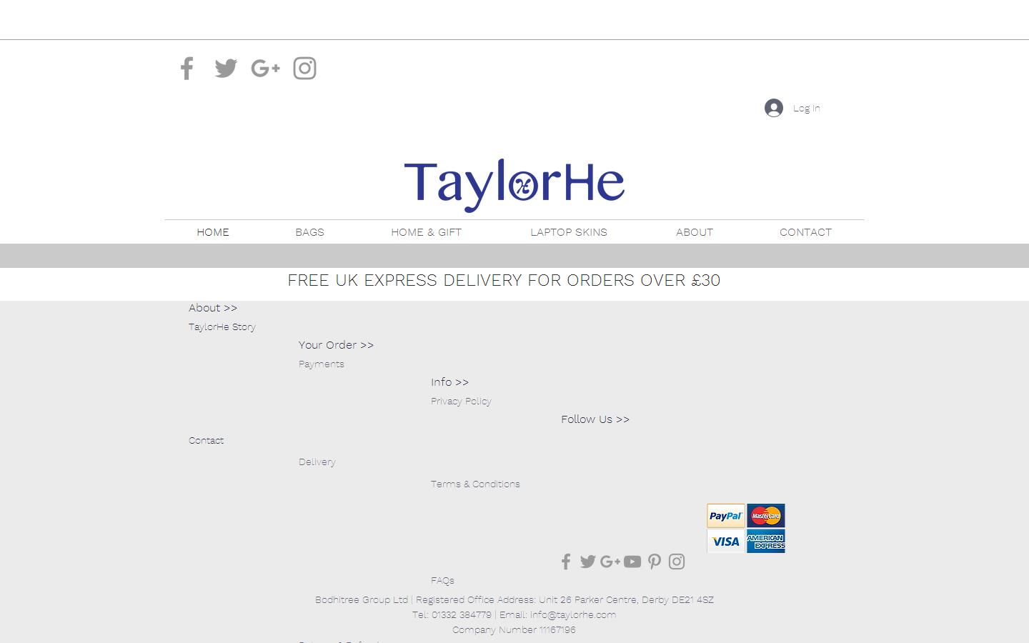 Taylorhe Skins Website