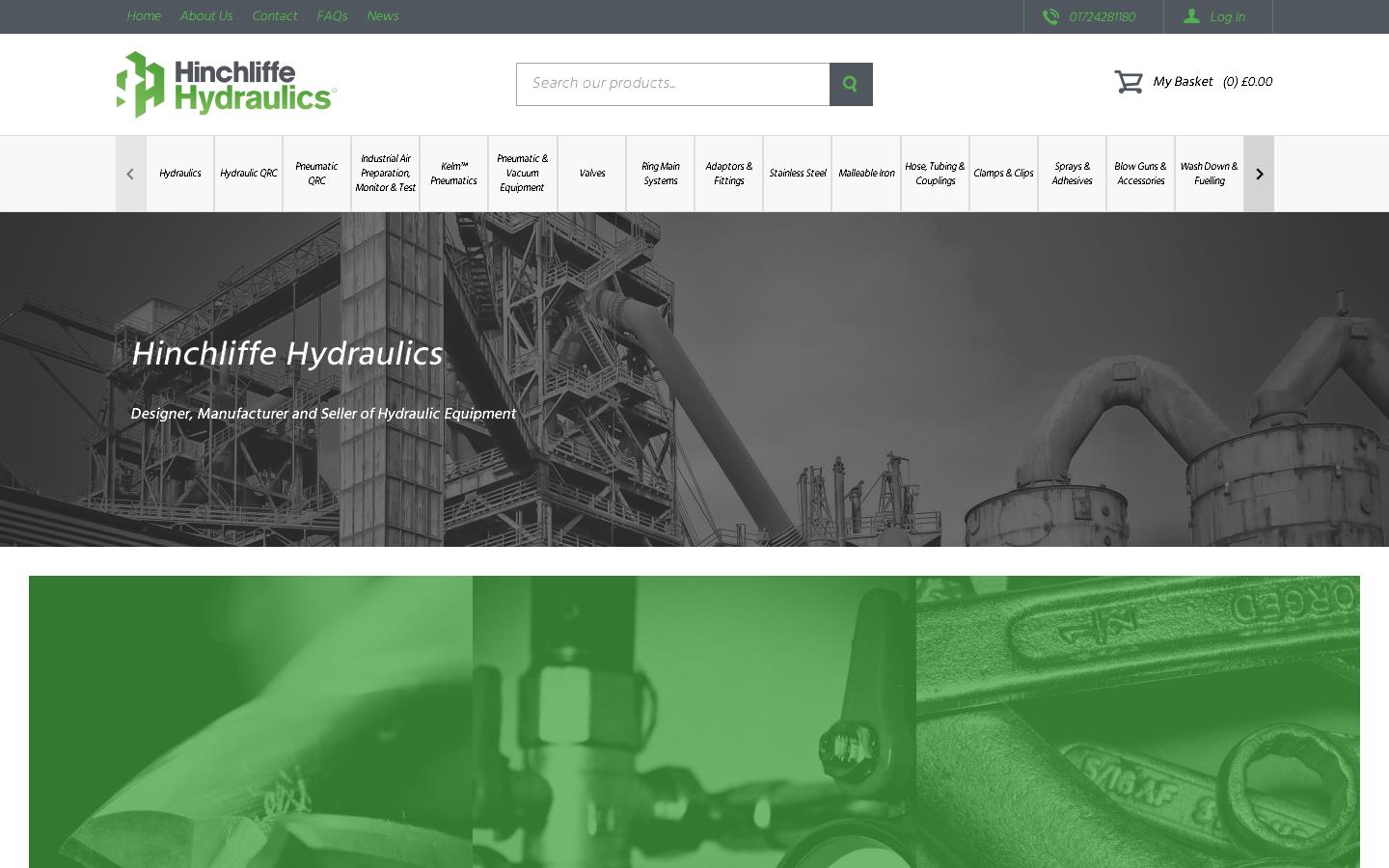 Hinchliffe Hydraulics Ltd Website