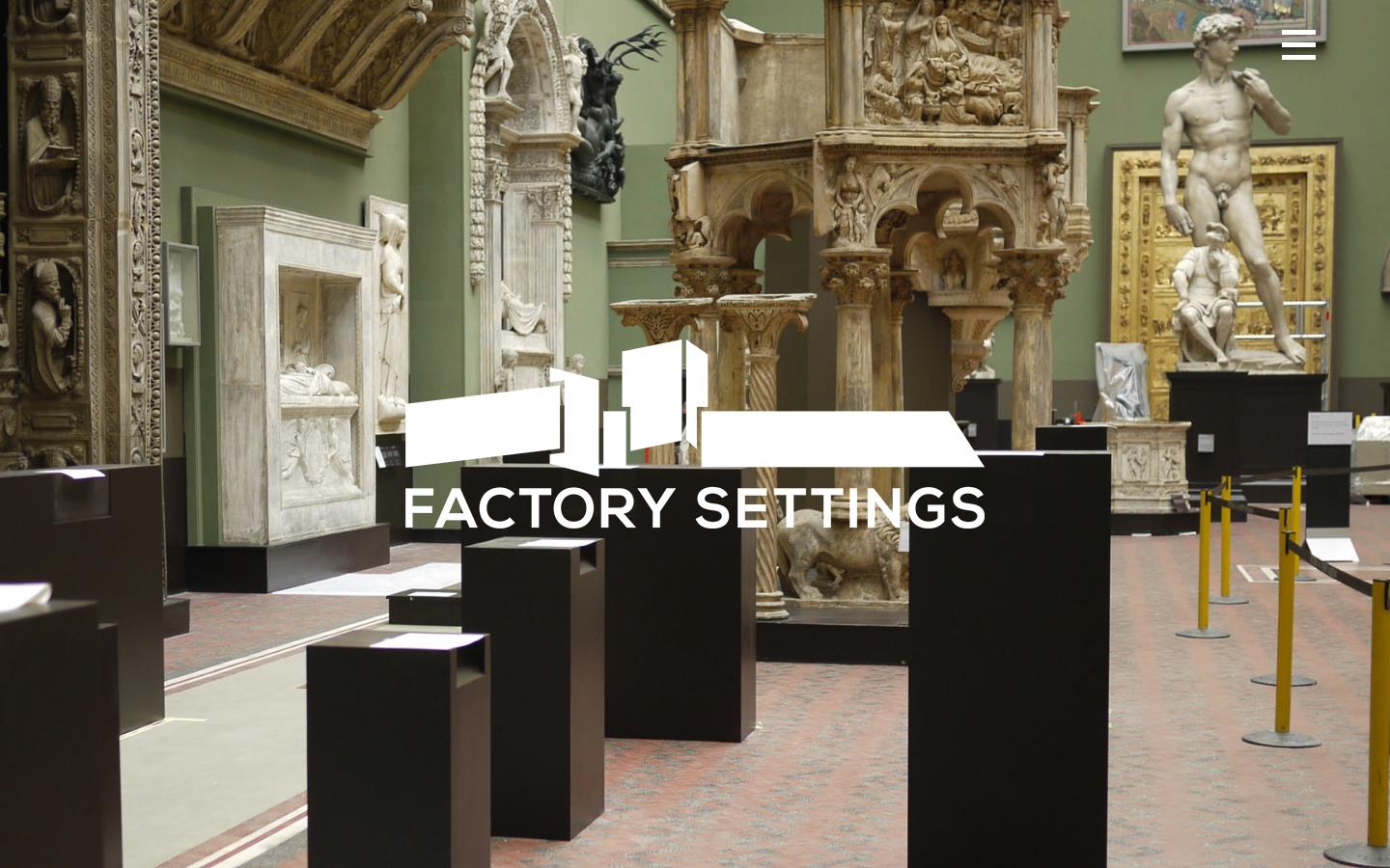 Factory Settings Ltd Website