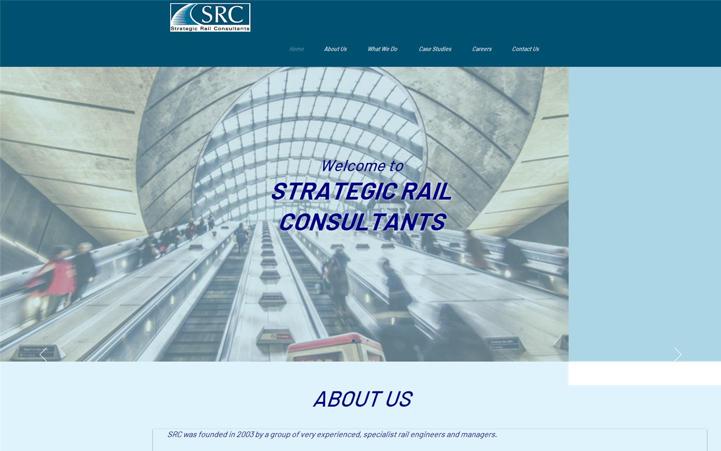 Strategic Rail Consultants Website