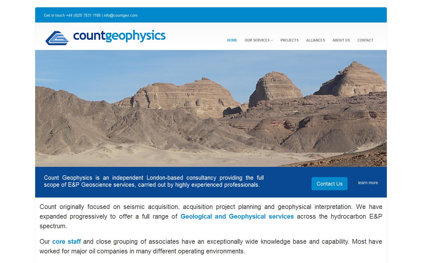 Count Geophysics Website