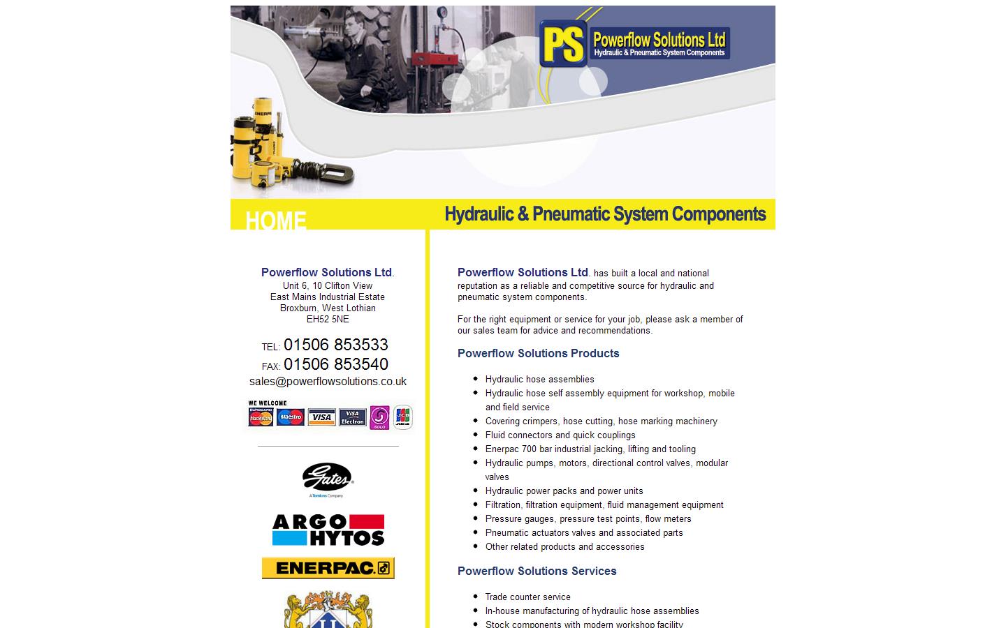 Powerflow Solutions Ltd Website