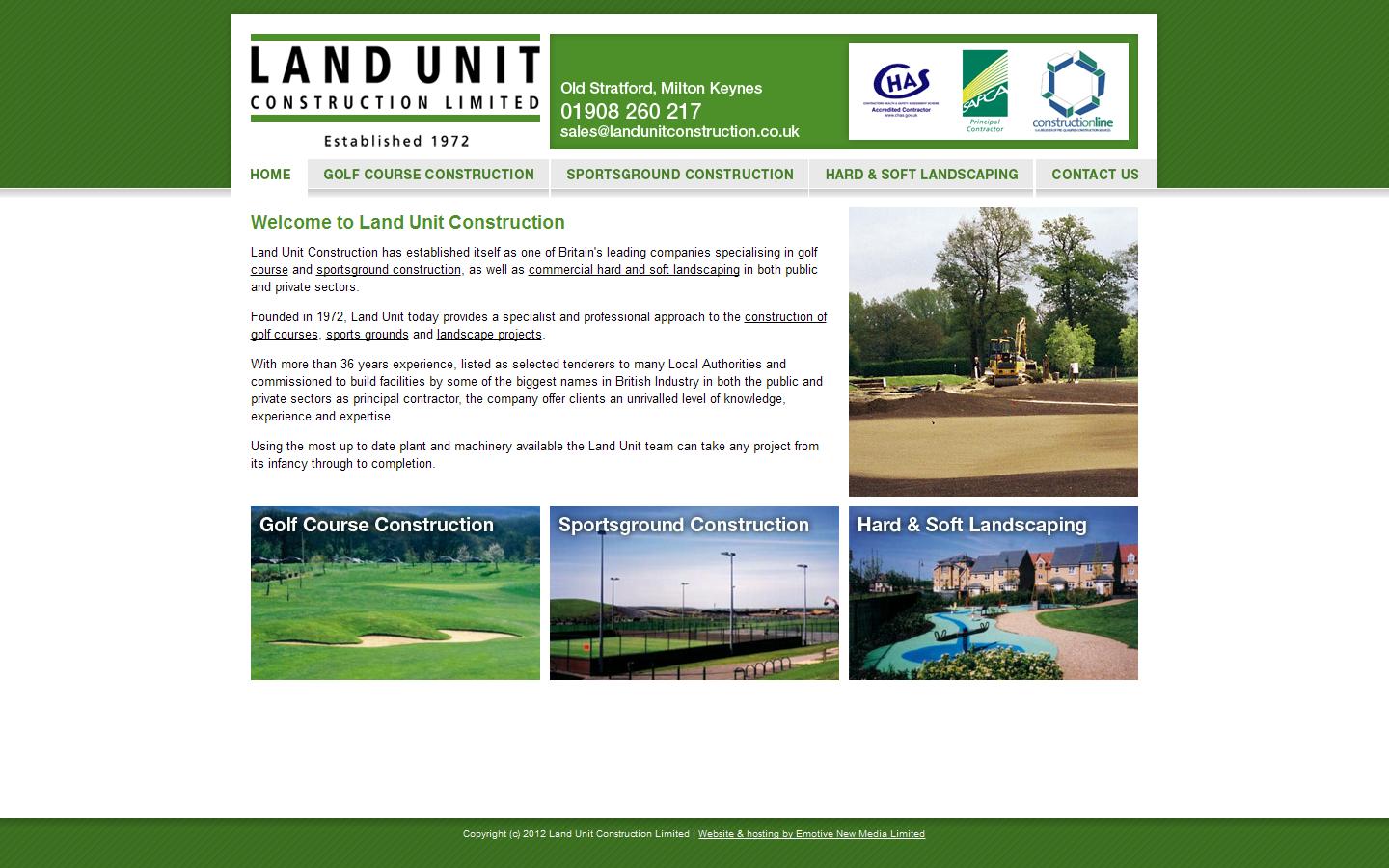 Land Unit Construction Website