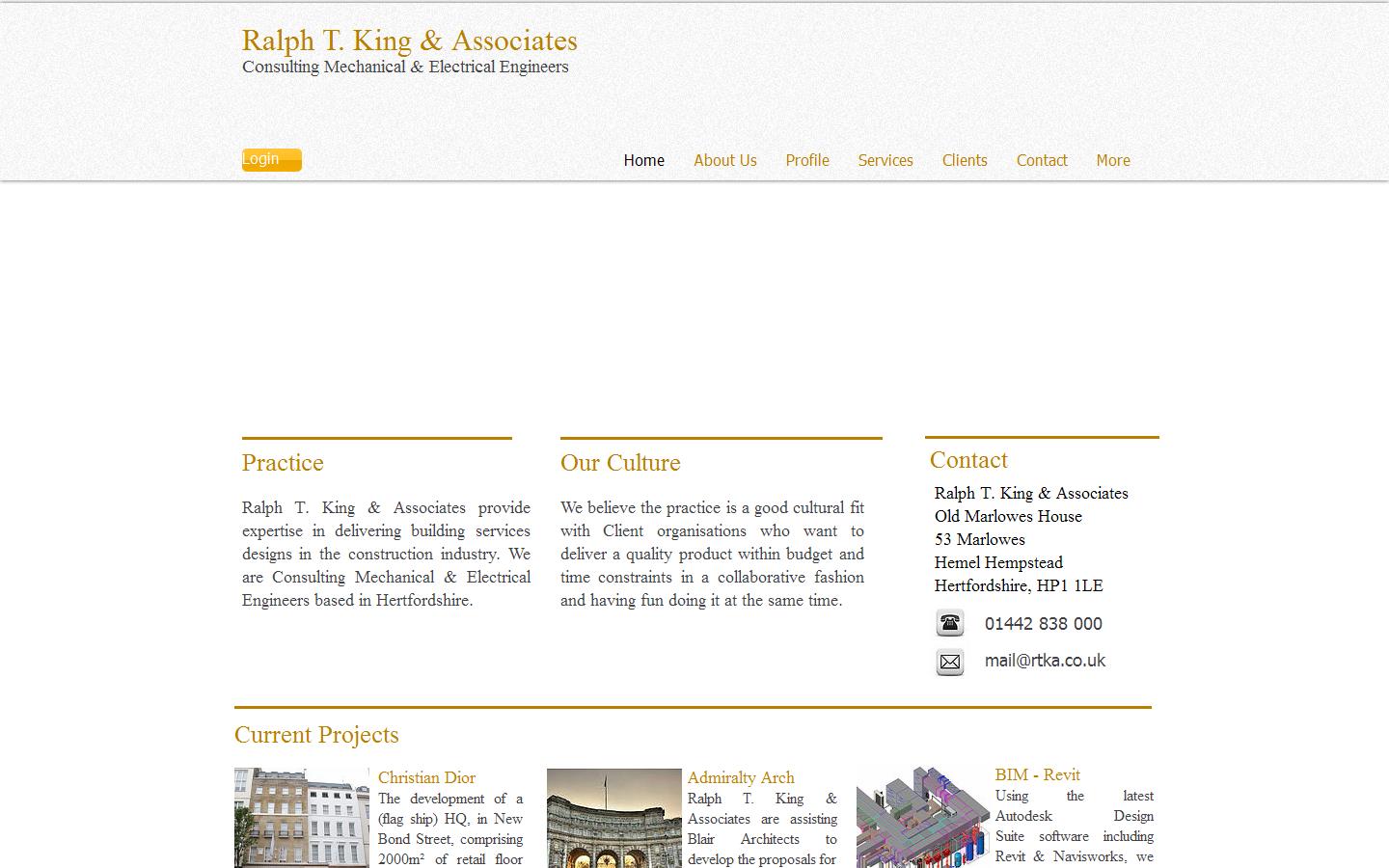 Ralph T King & Associates Website